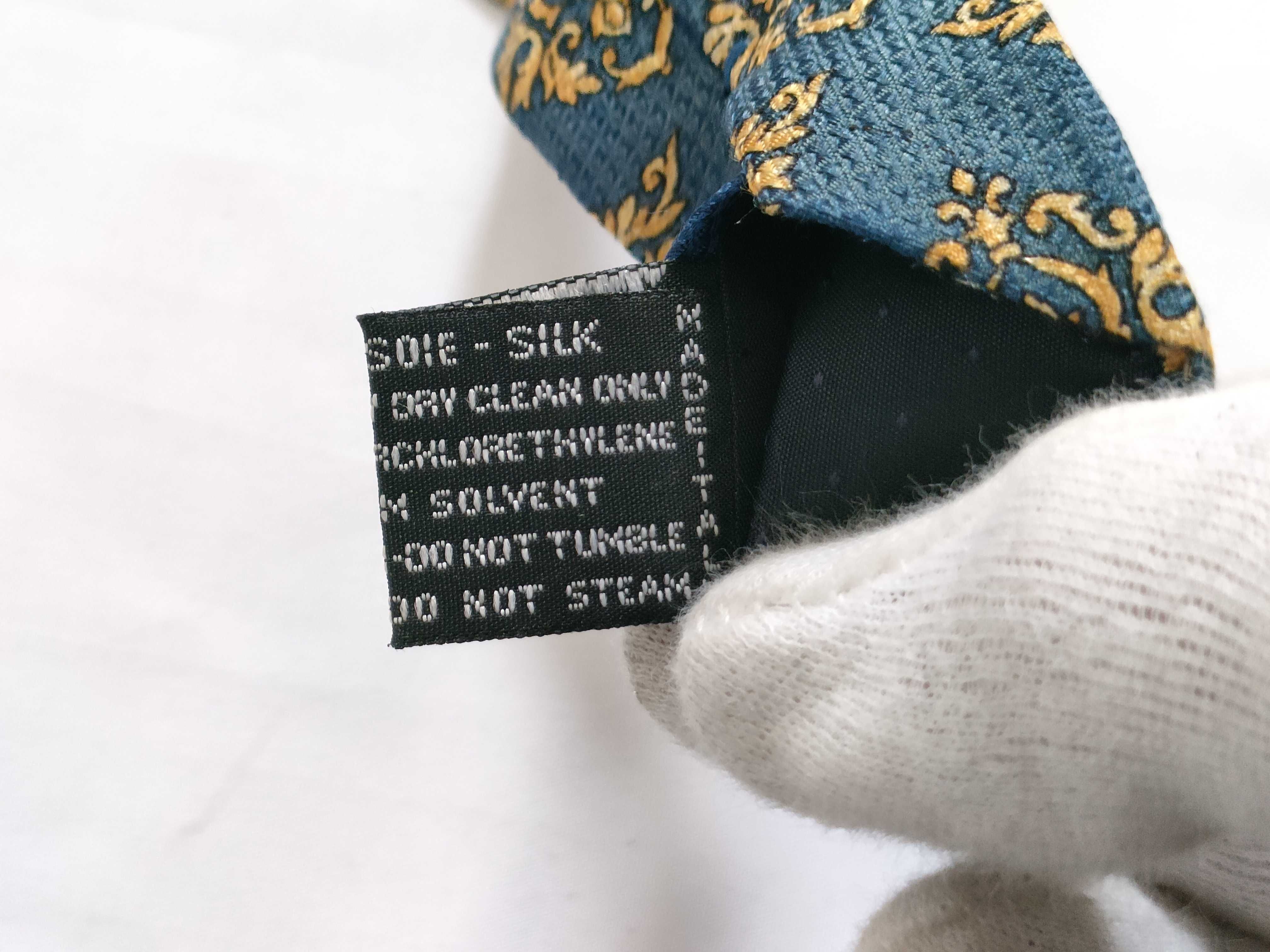 Gianni Versace Silk Medusa and Baroque Pattern Necktie