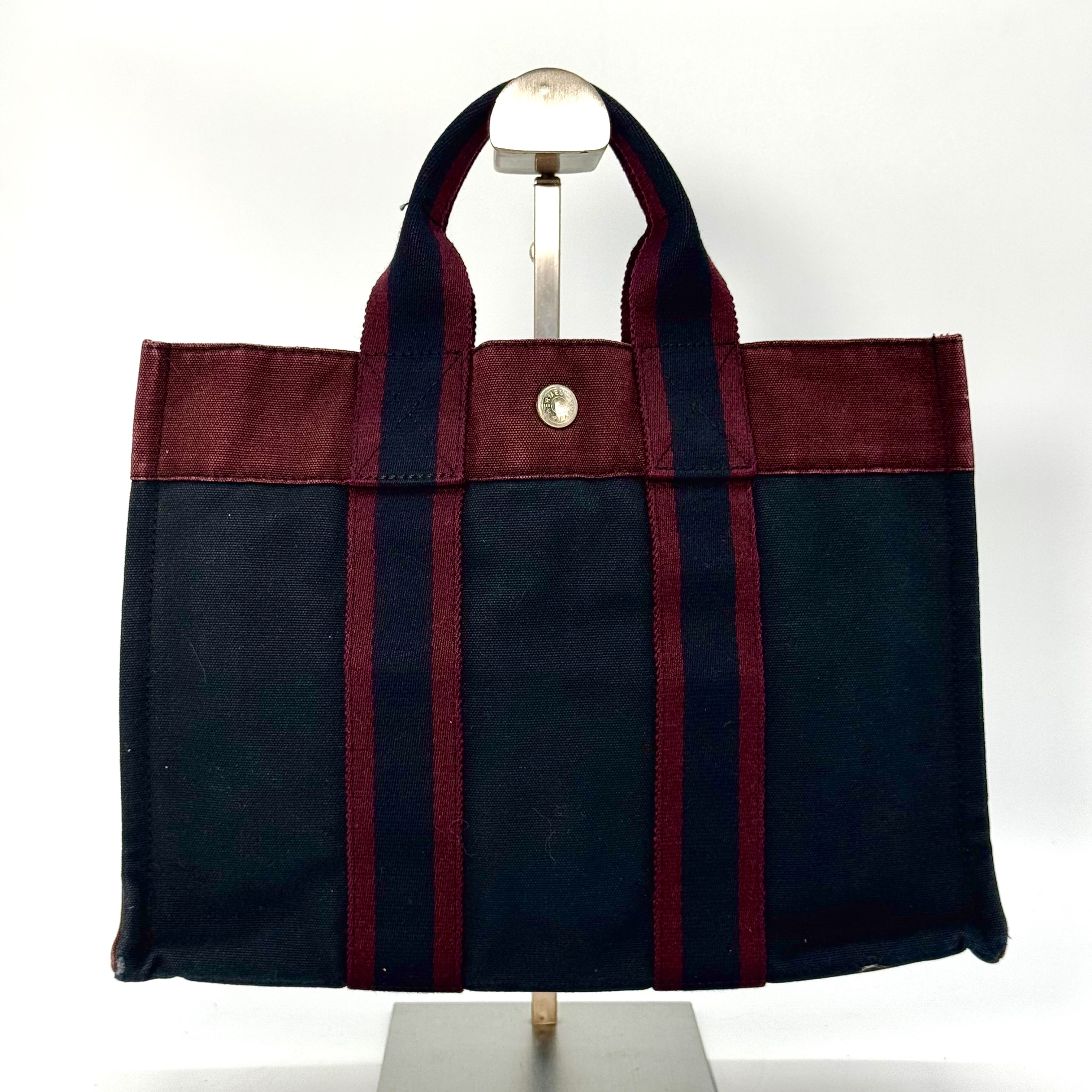 Hermes Fourre-Tout Canvas Tote Bag