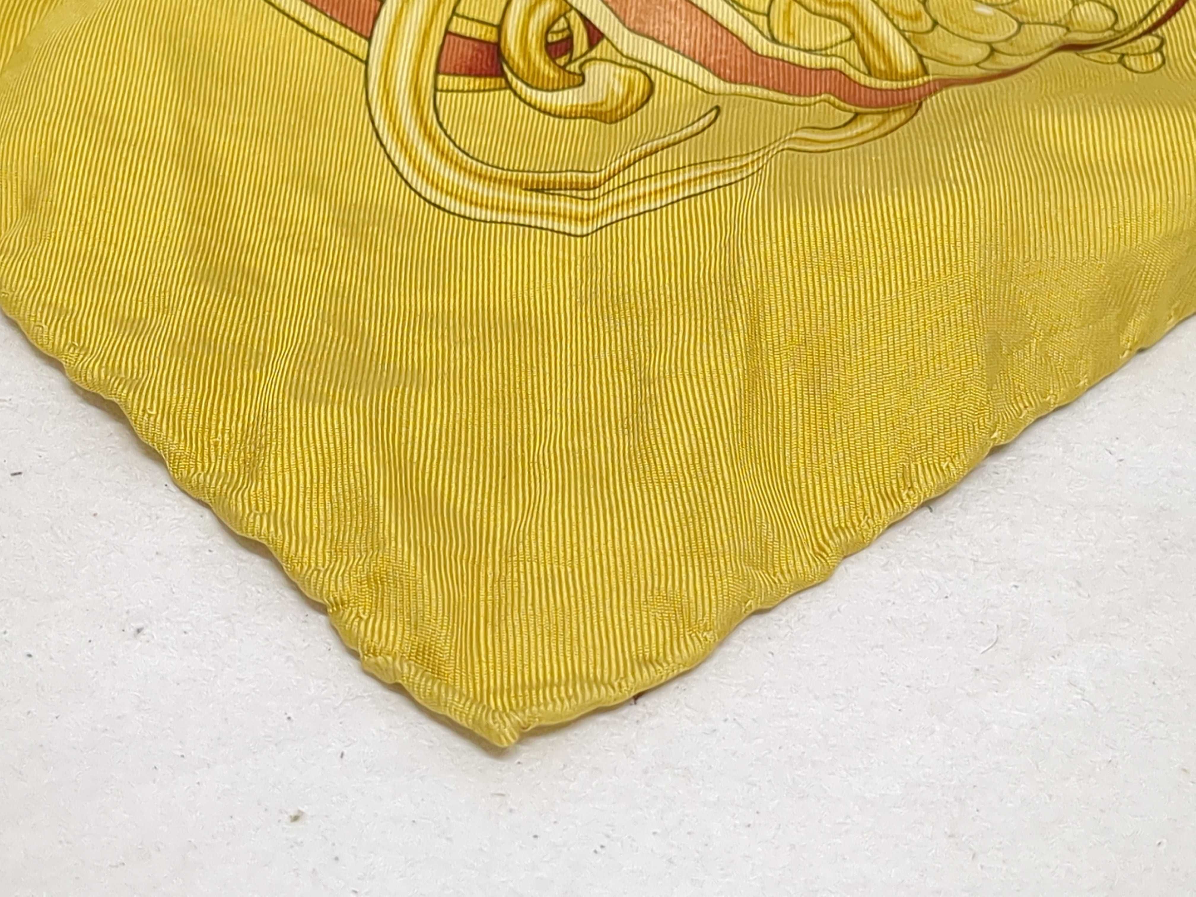 Two Designer Silk Scarves by Yves Saint Laurent and Salvatore Ferragamo