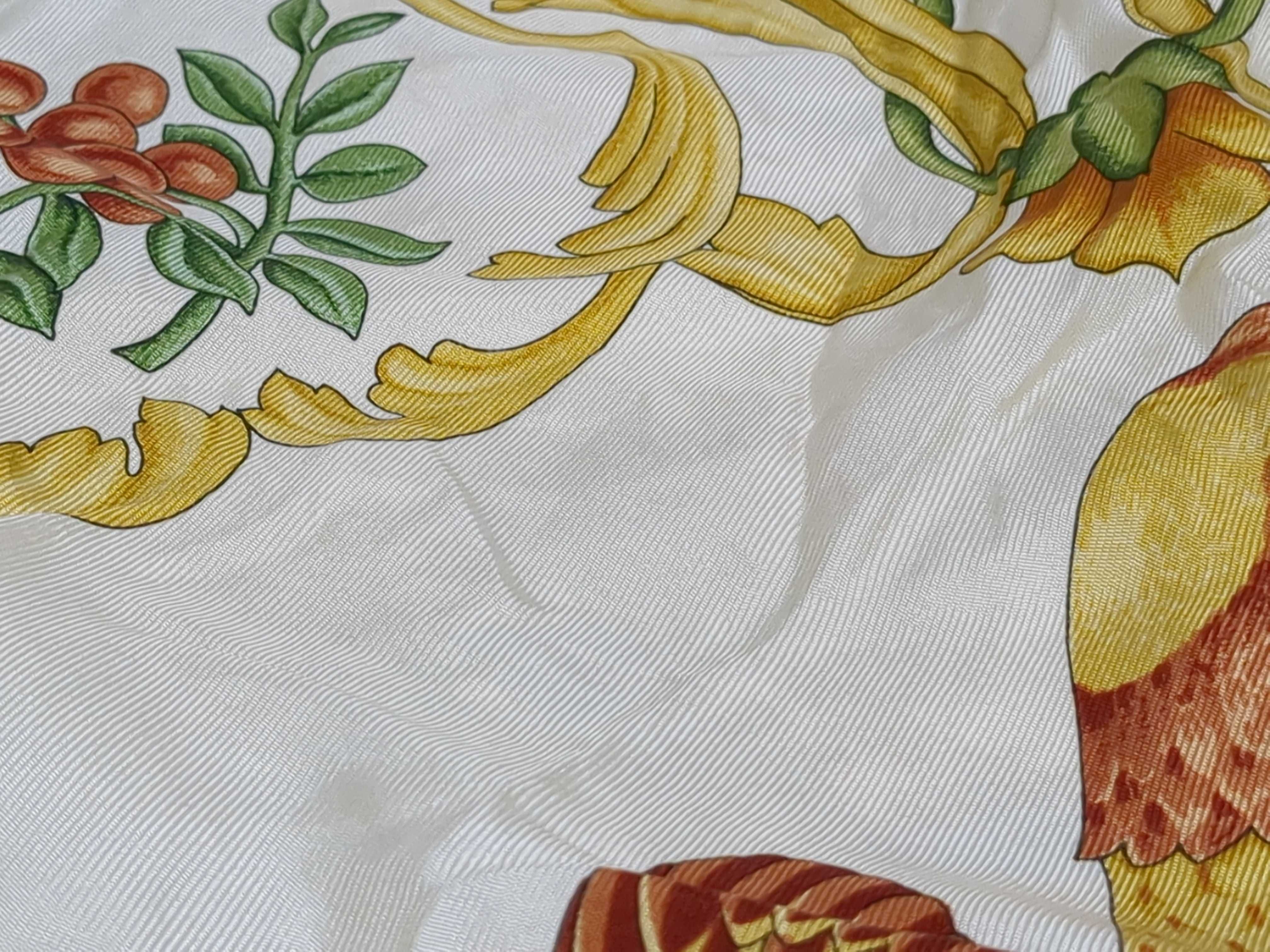 Two Designer Silk Scarves by Yves Saint Laurent and Salvatore Ferragamo