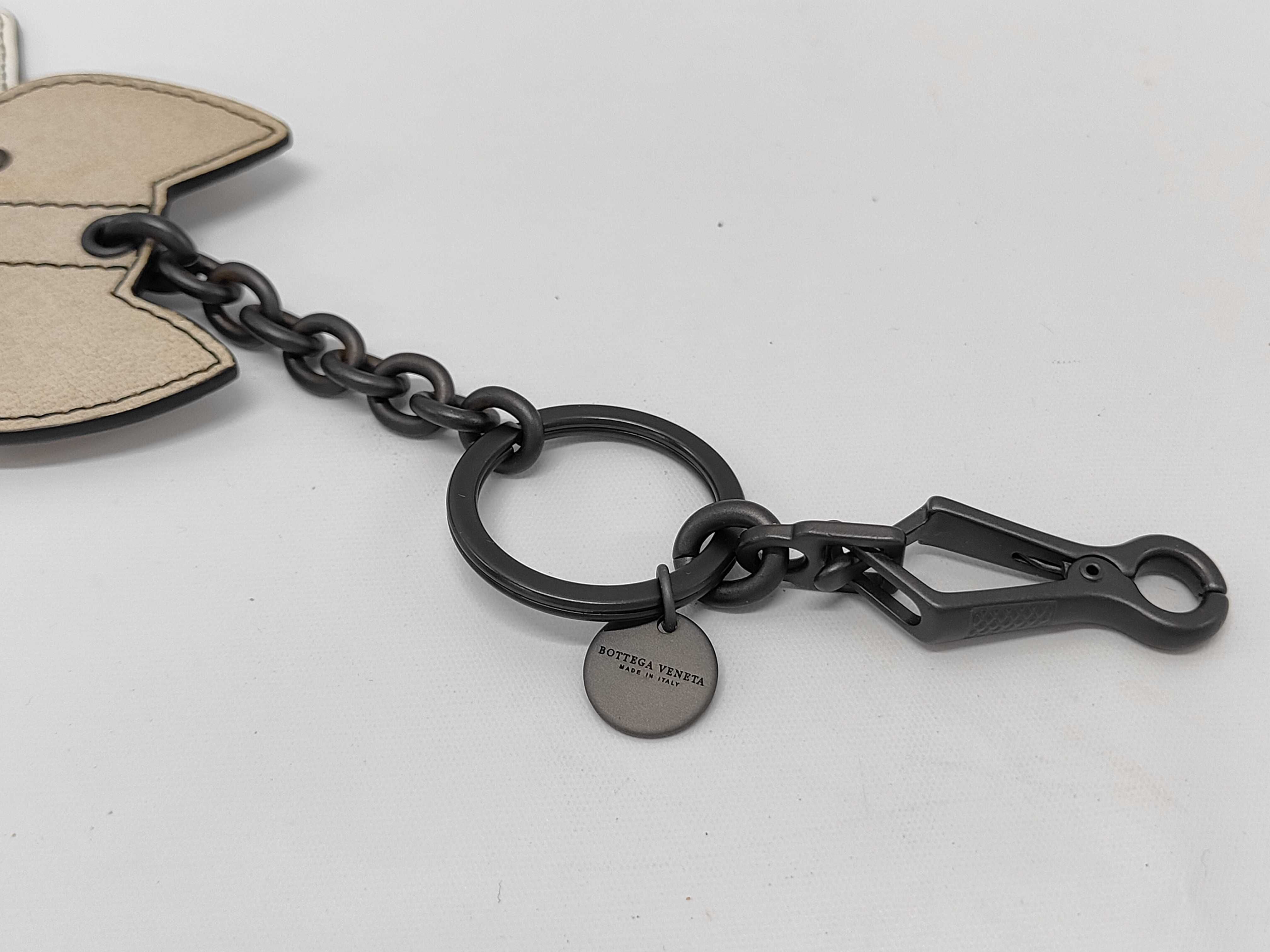 Bottega Veneta Multi-Leather French Bulldog Bag Charm and Keychain