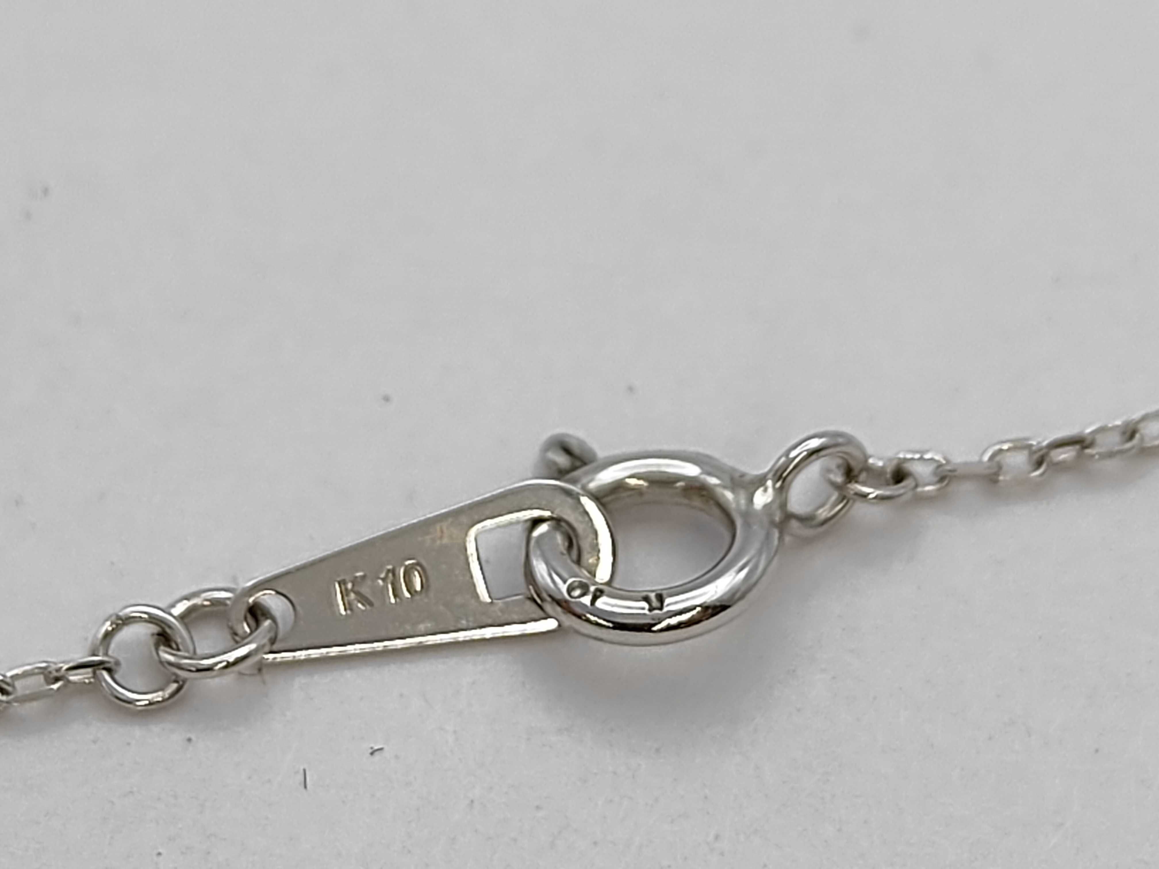 10K White Gold Pear-Cut London Blue Topaz Halo Pendant Necklace