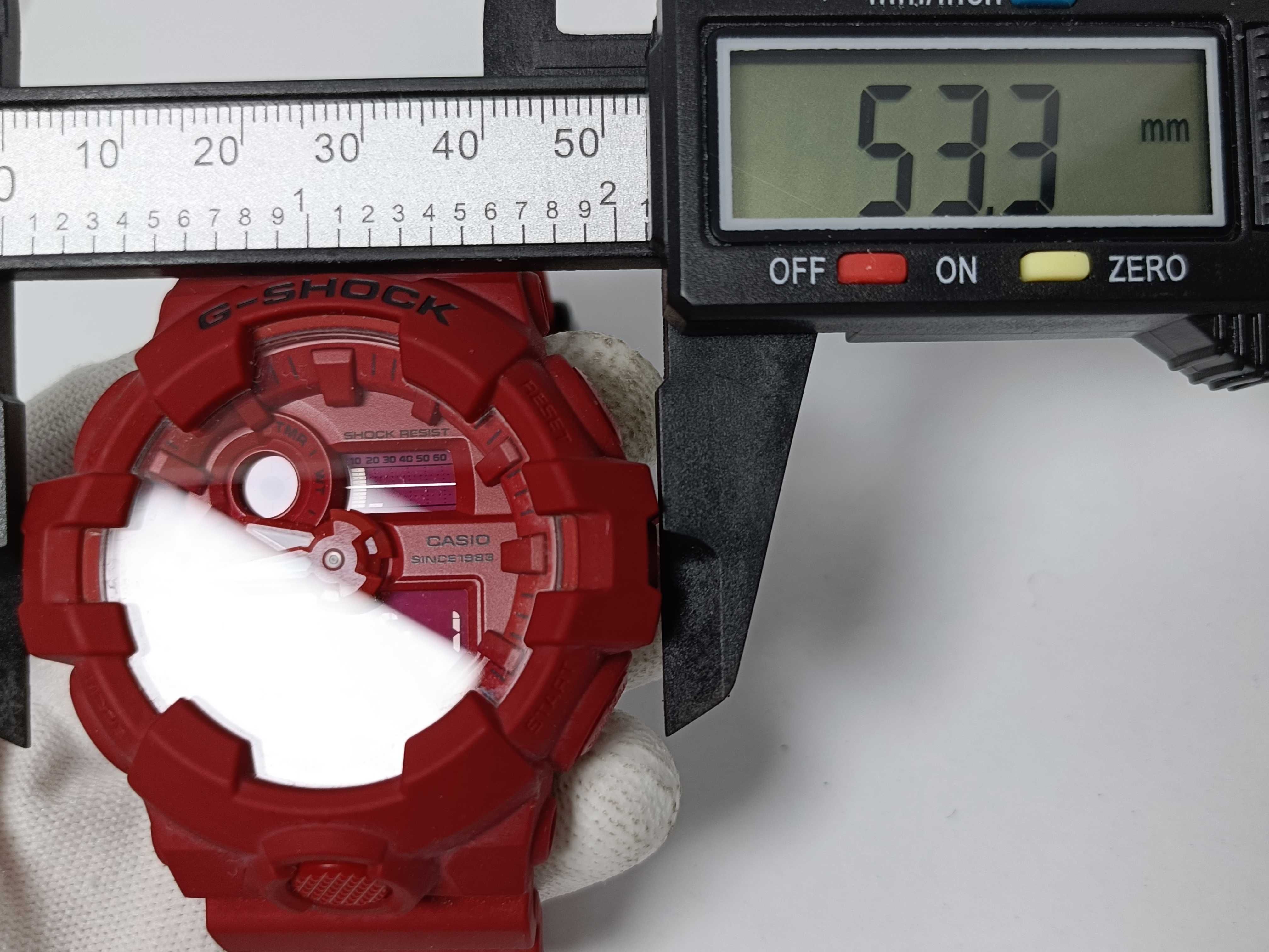 Casio G-Shock 35th Anniversary Red Out Edition Wristwatch, Ref. GA-735C