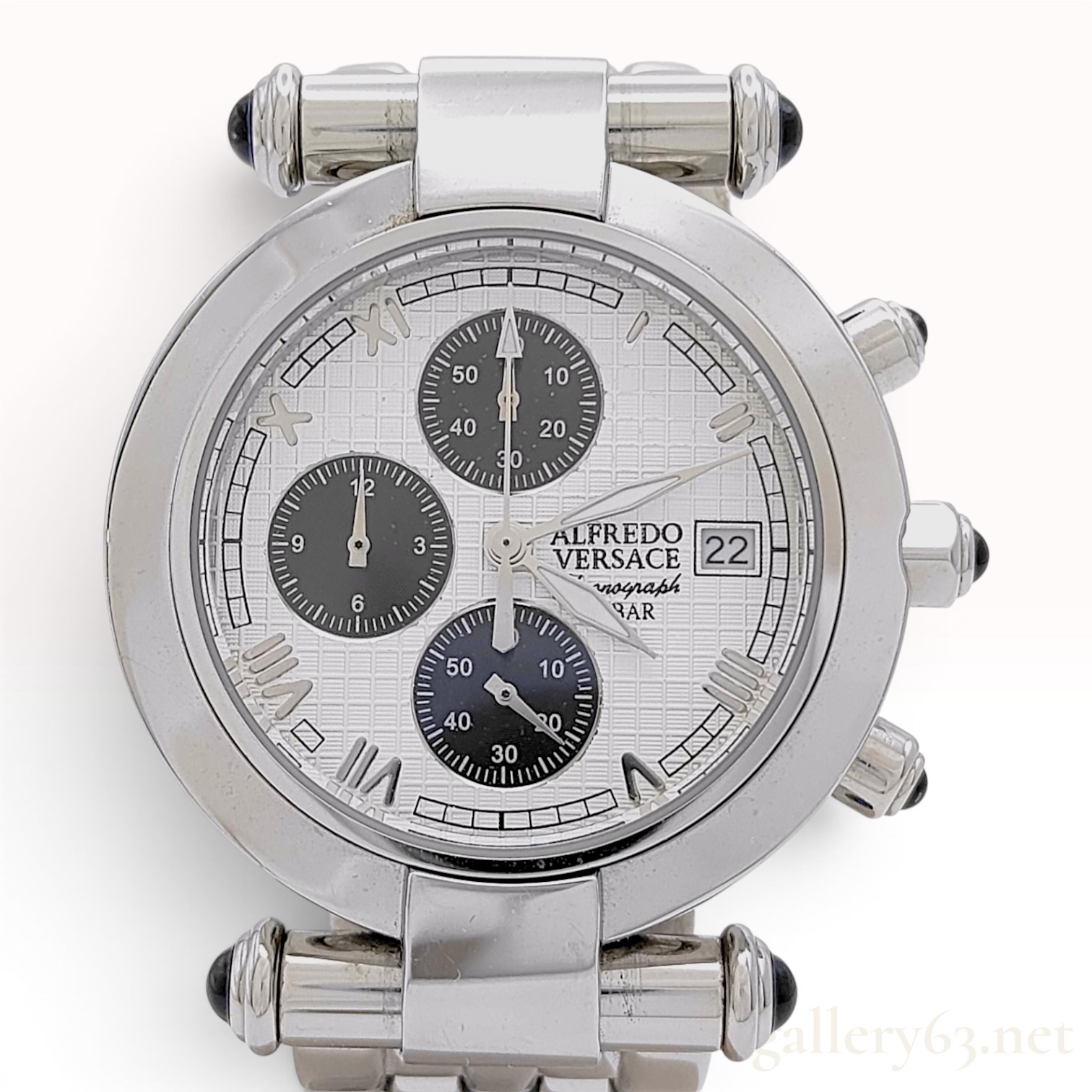 Alfredo Versace Stainless Steel Chronograph Wristwatch Ref. V414CH