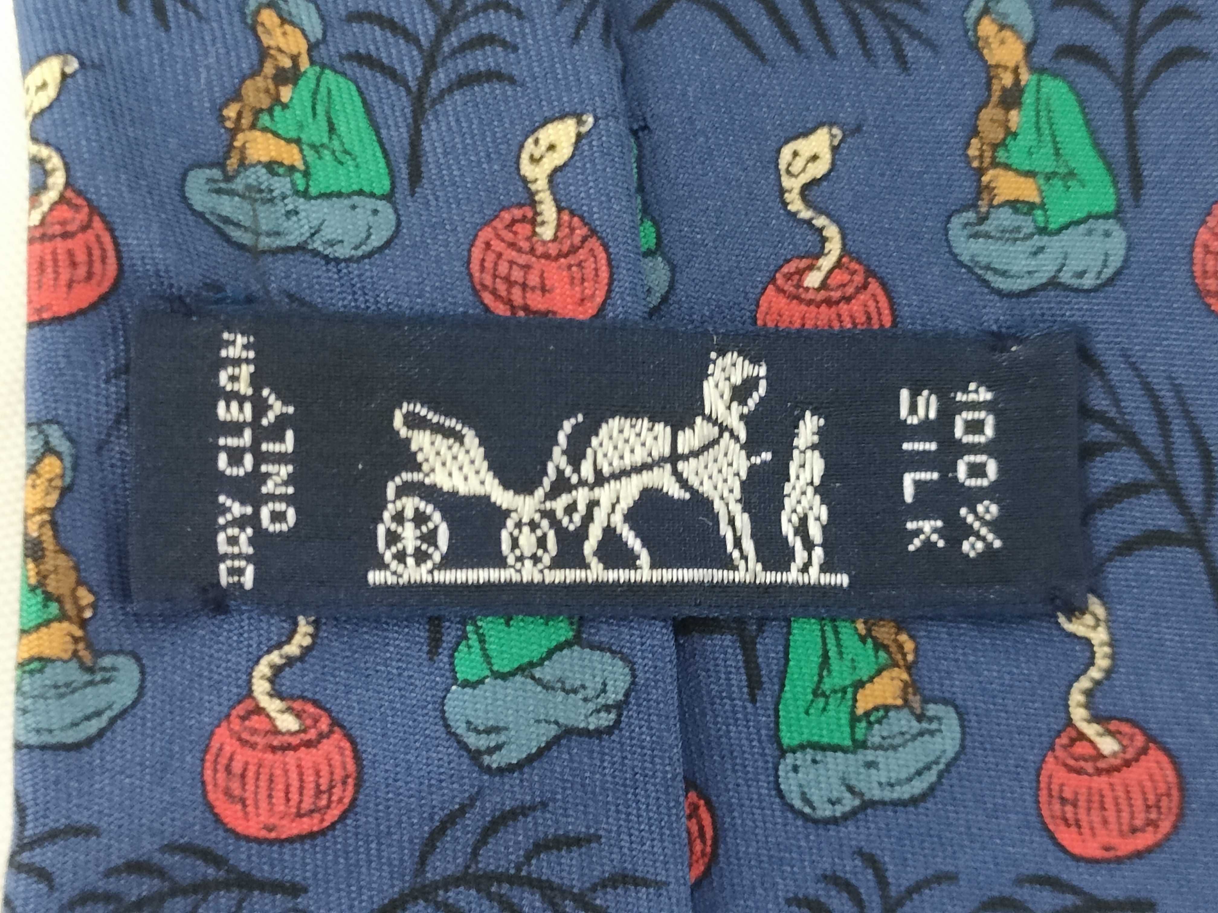Two Designer Silk Neckties by Gucci and Hermes