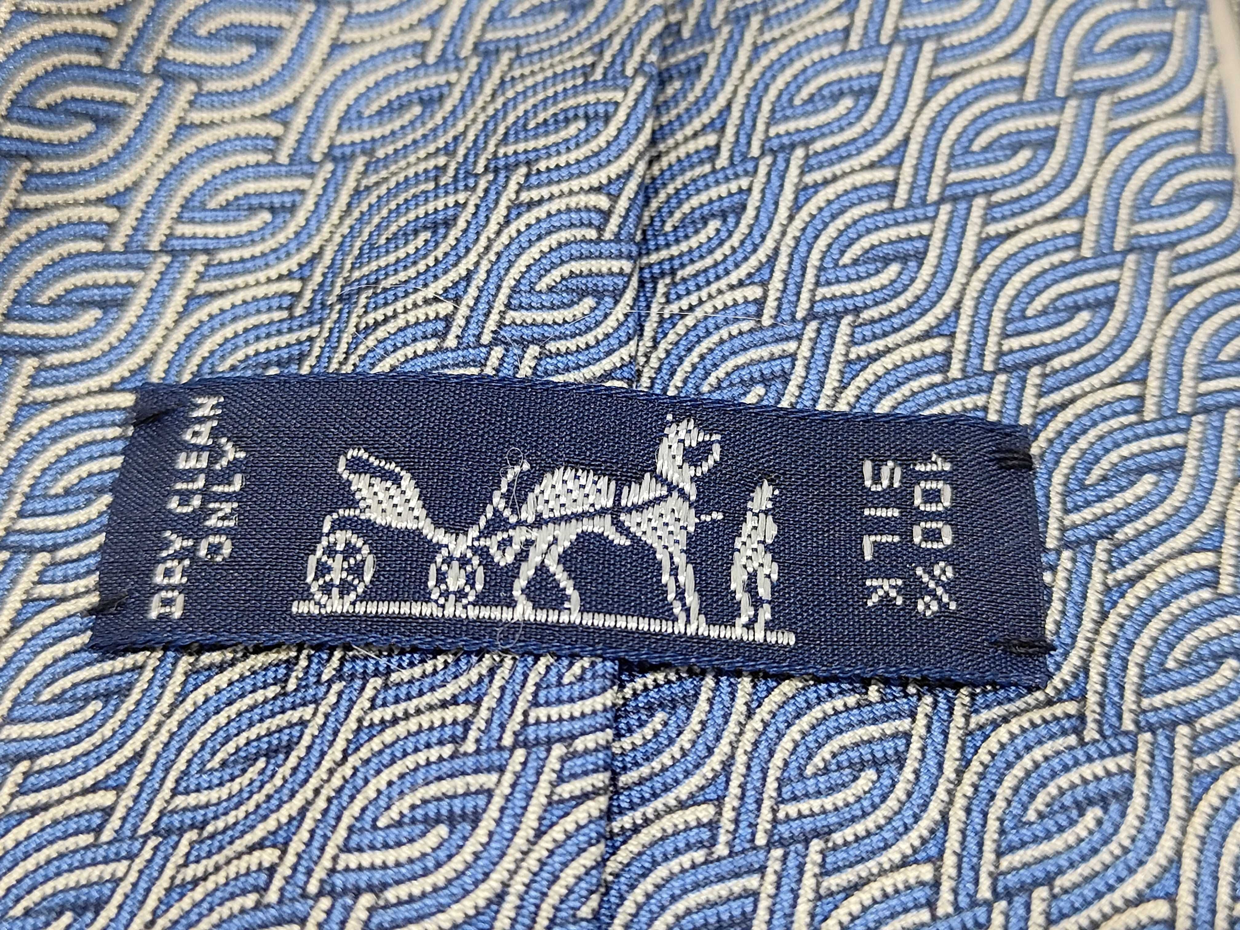 Hermes Paris Men's Silk Necktie Pattern 7936 MA