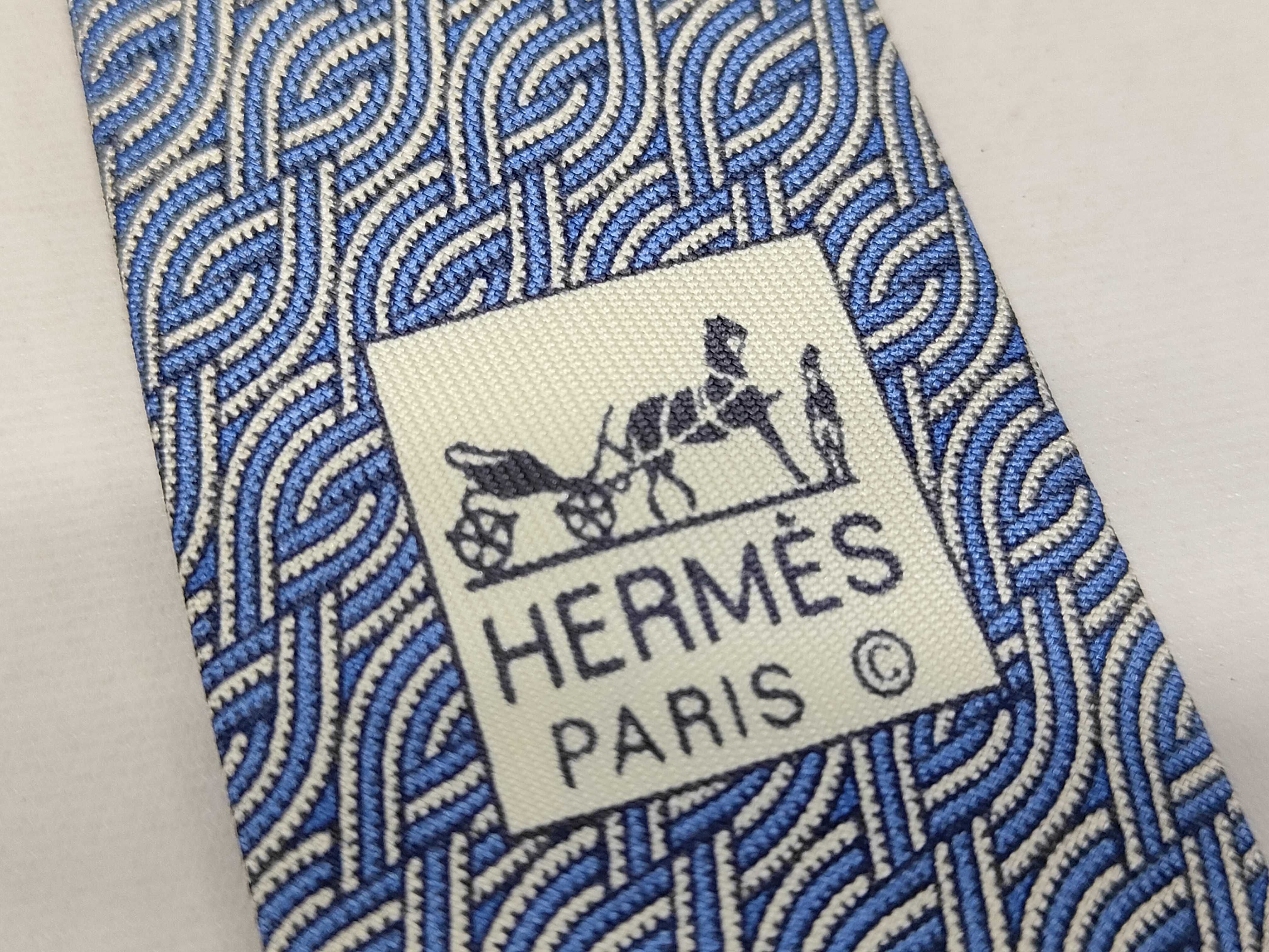 Hermes Paris Men's Silk Necktie Pattern 7936 MA