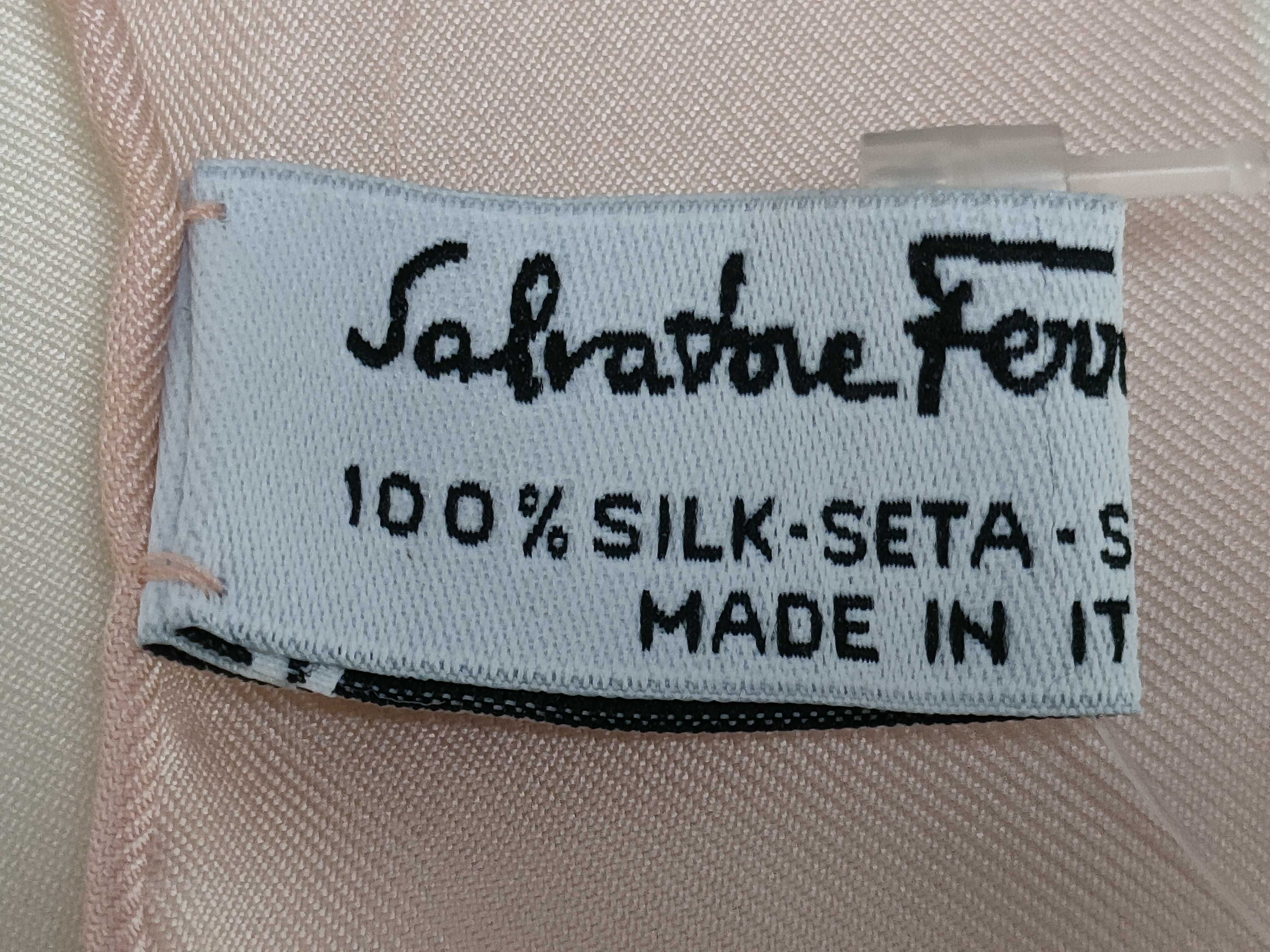Salvatore Ferragamo Floral Silk Scarf with Box
