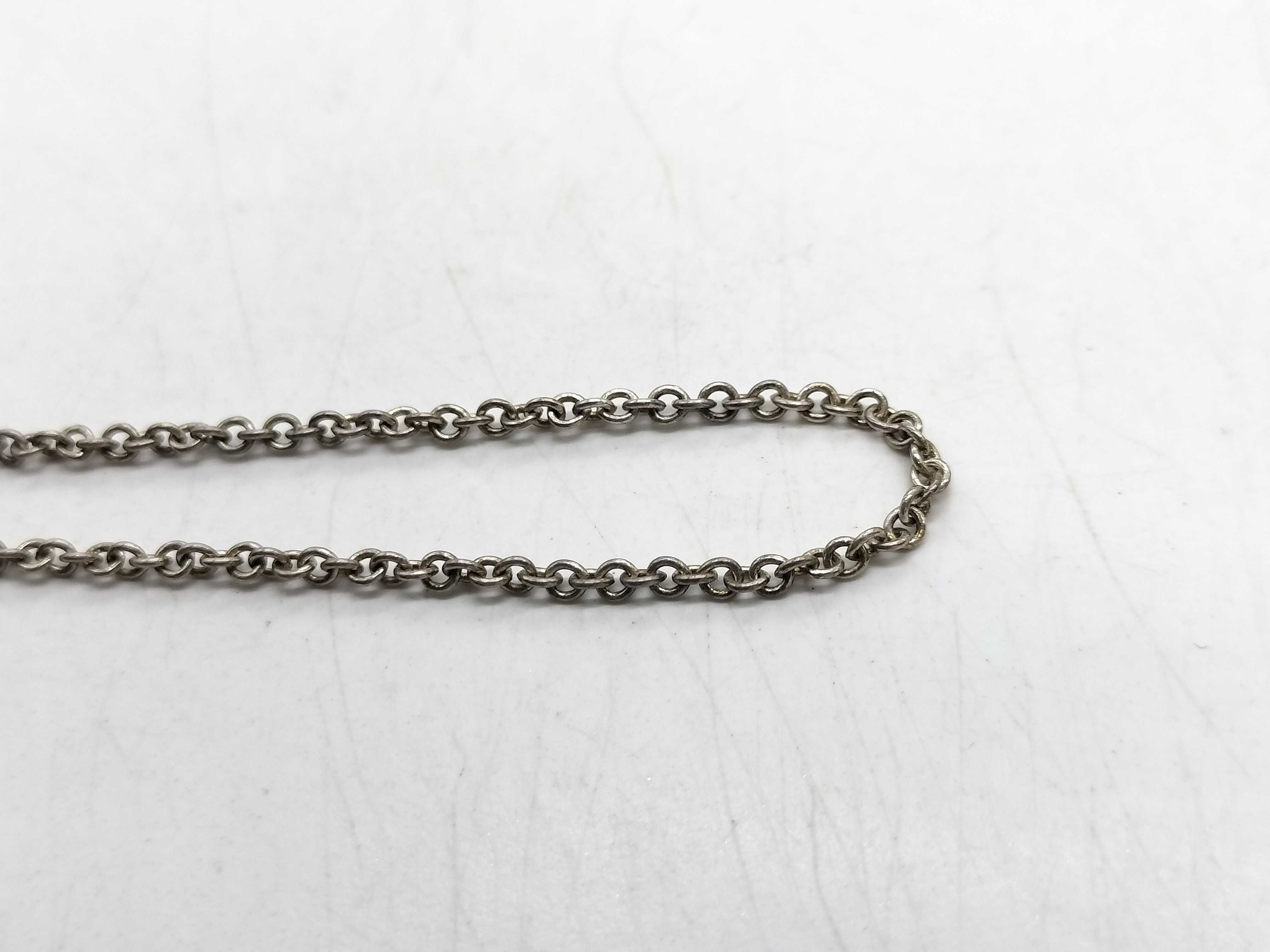 Tiffany and Co. Sterling Silver Cable Link Chain Necklace