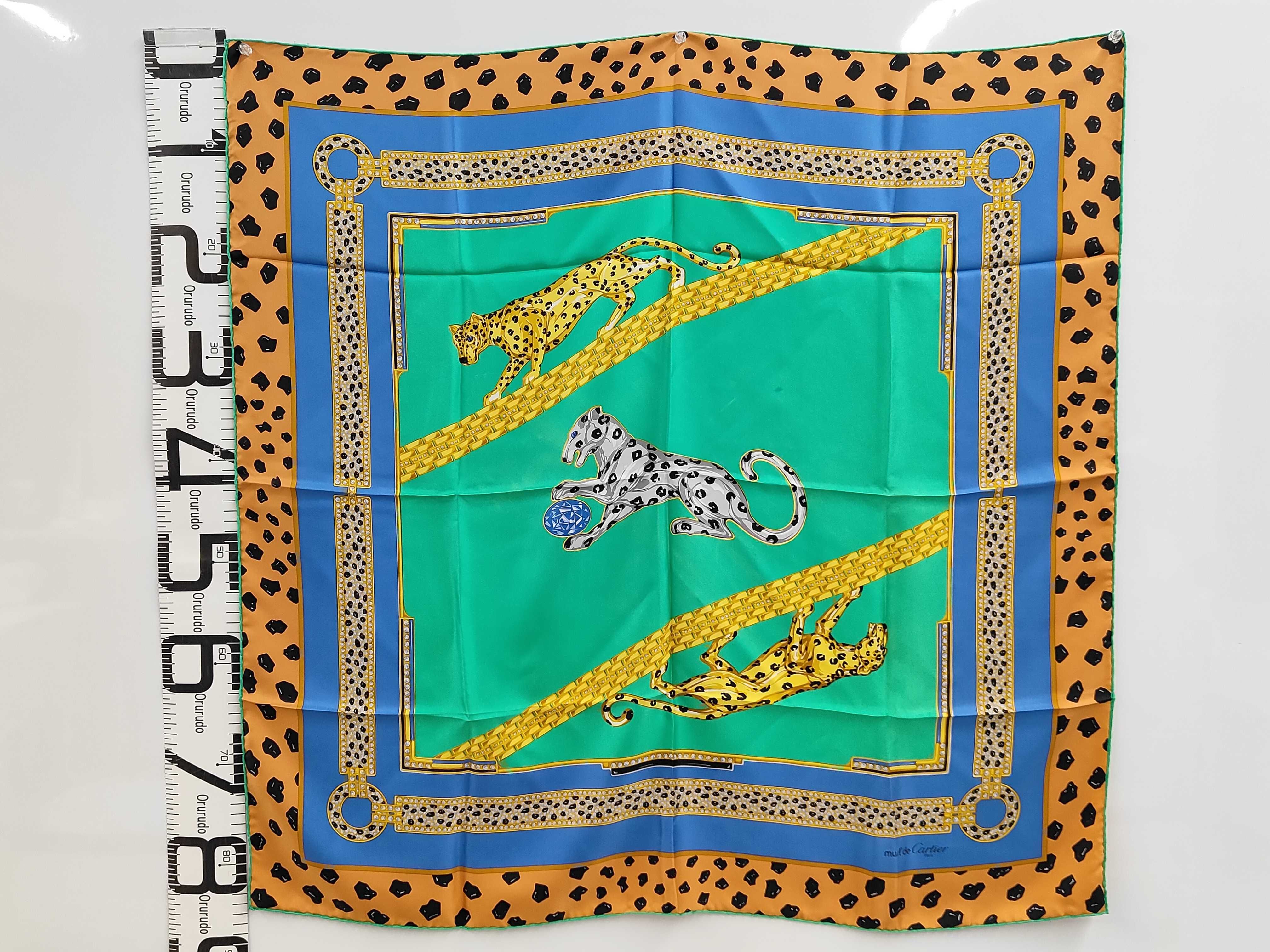 Must de Cartier Silk Panthere Scarf