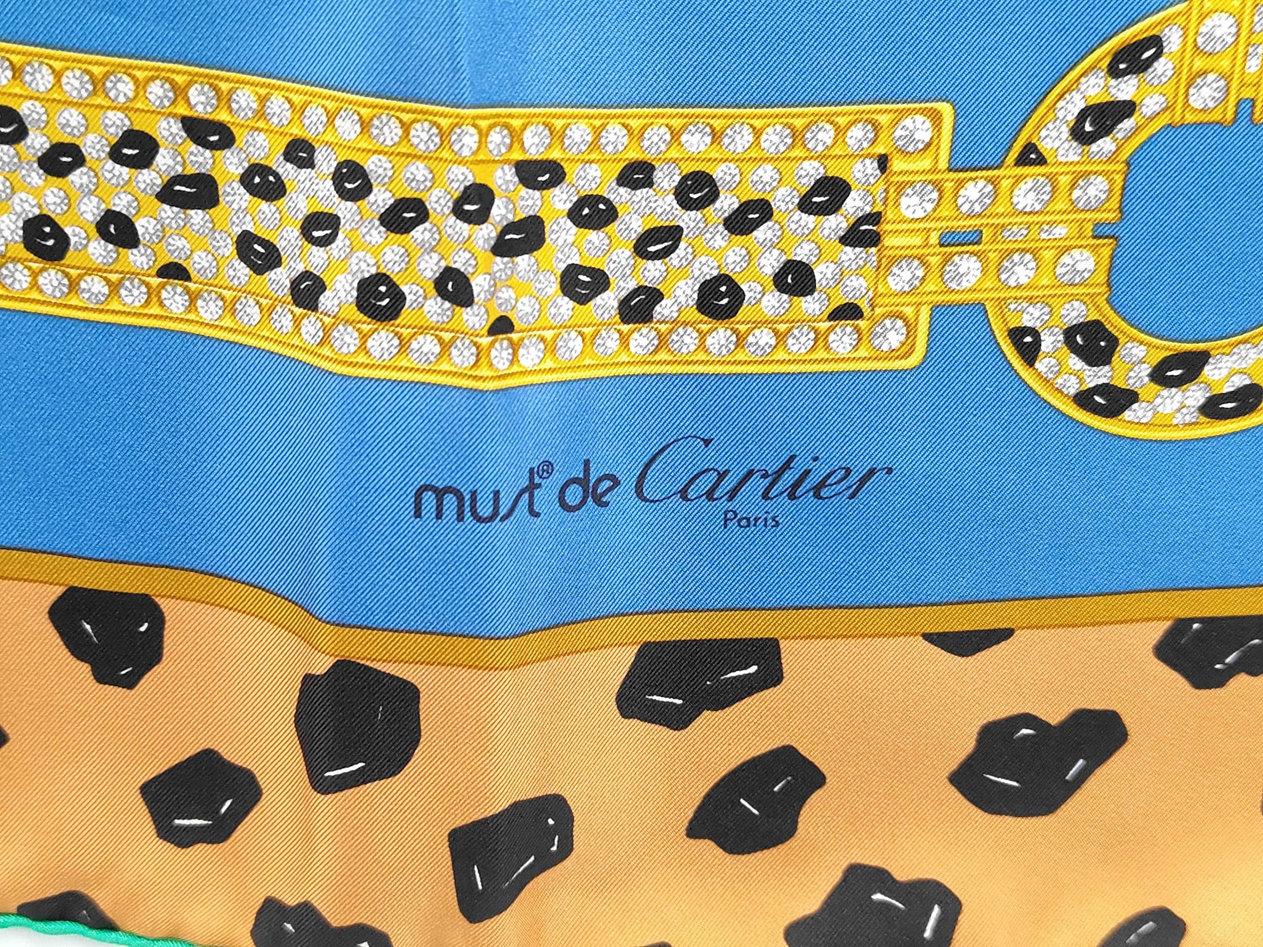 Must de Cartier Silk Panthere Scarf