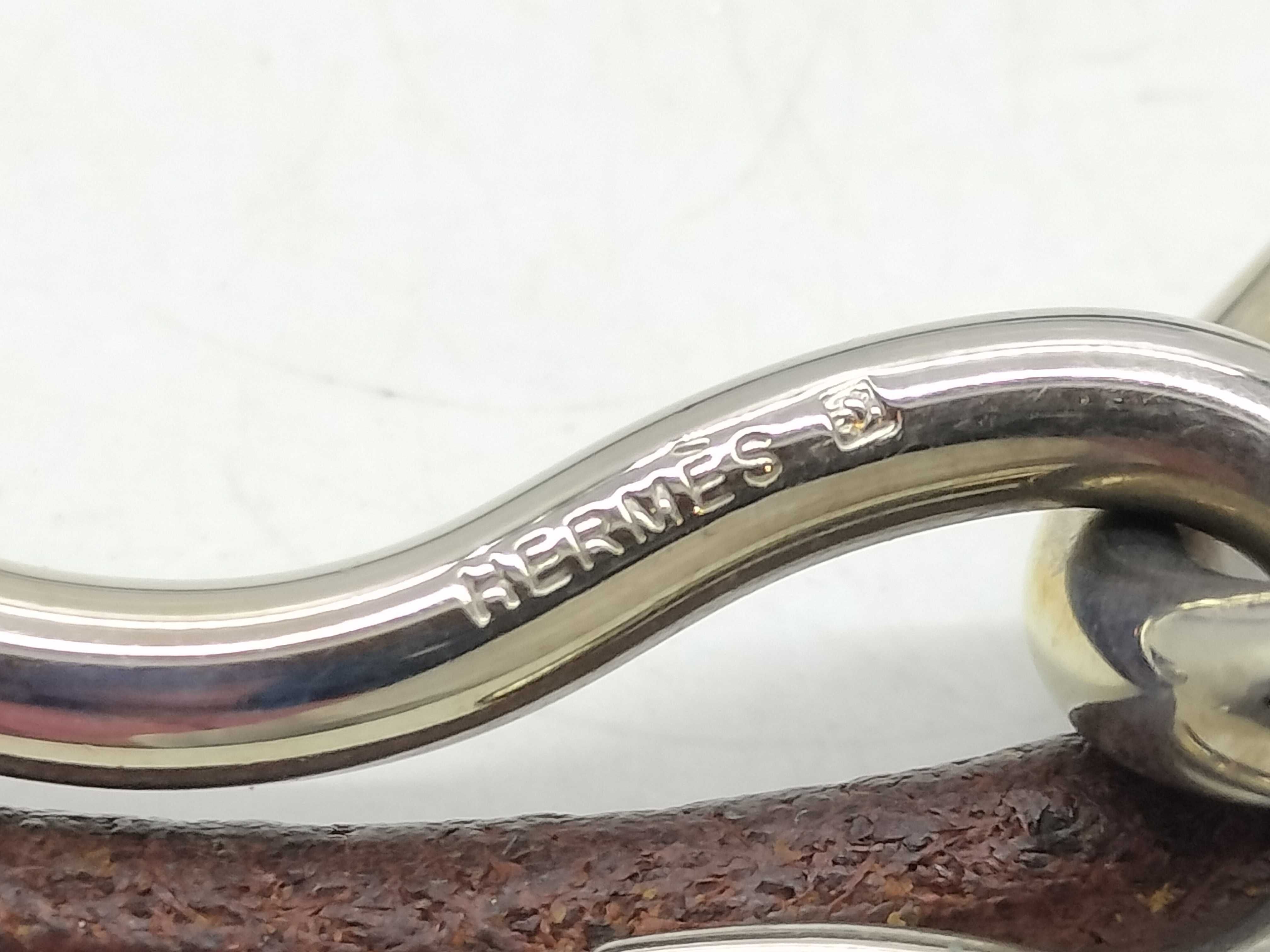 Hermes Jumbo Hook Double Wrap Leather Bracelet