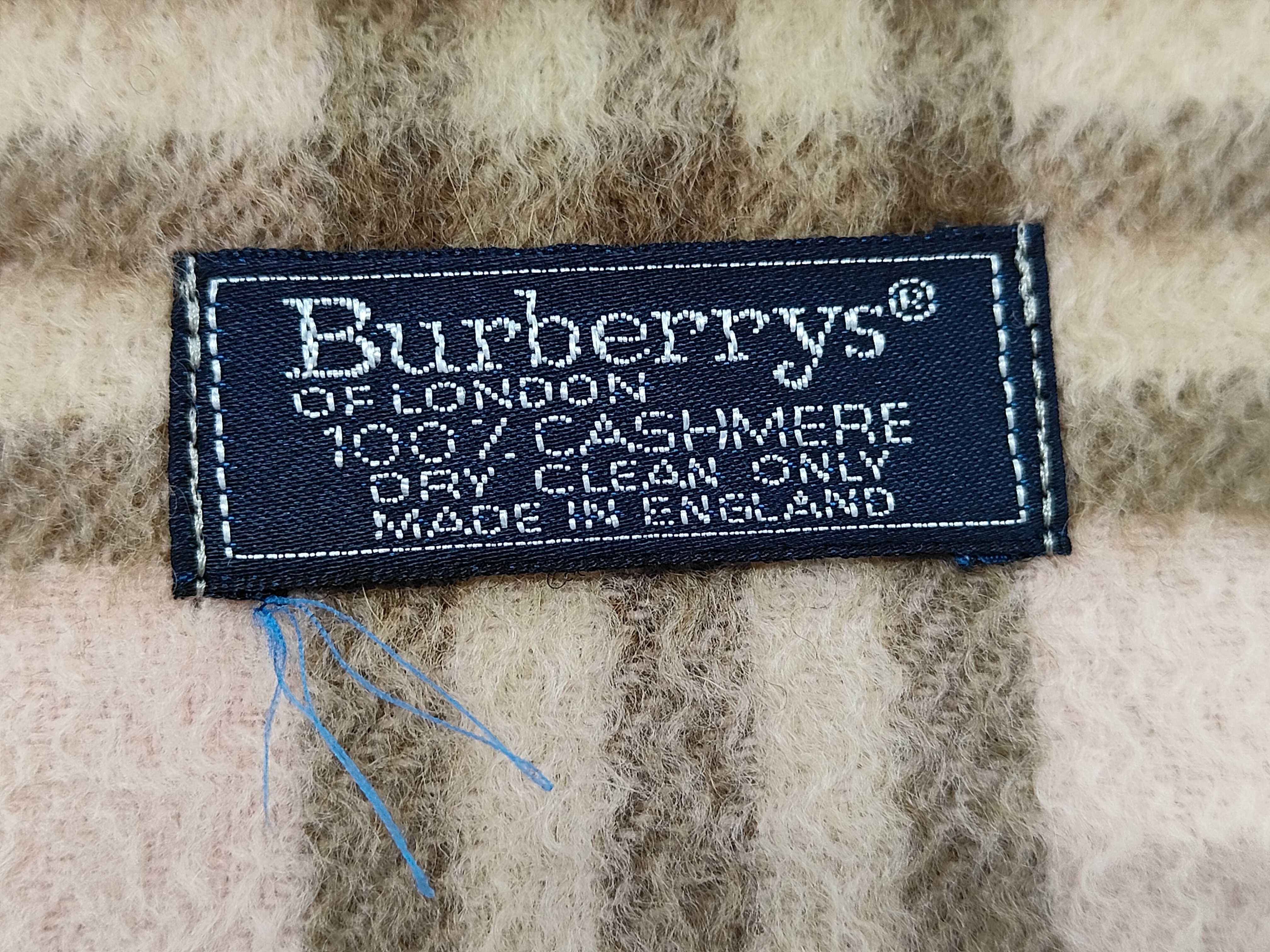 Burberrys of London Pink Cashmere Nova Check Scarf
