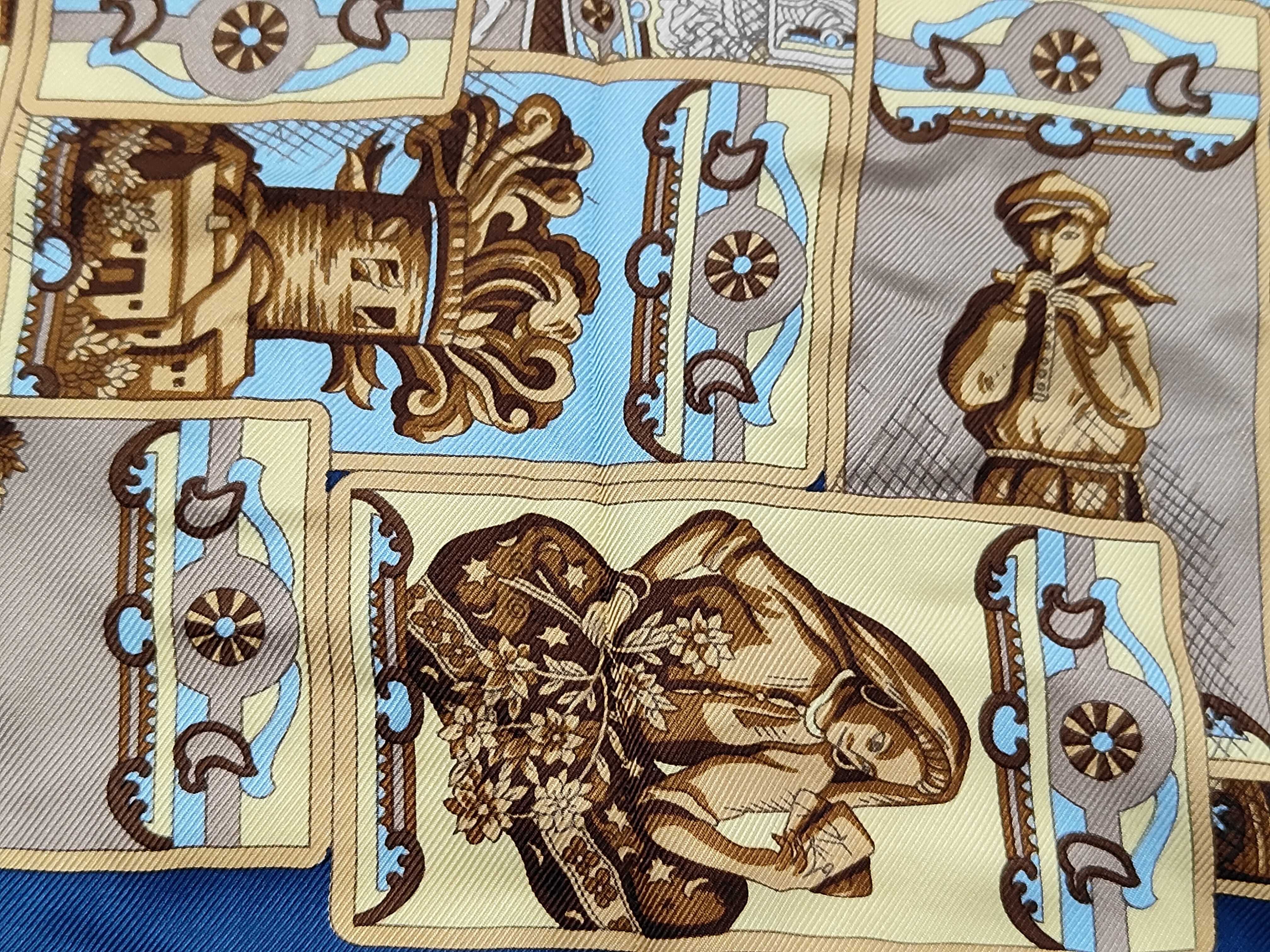 Christian Dior Vintage Tarot Motif Silk Scarf