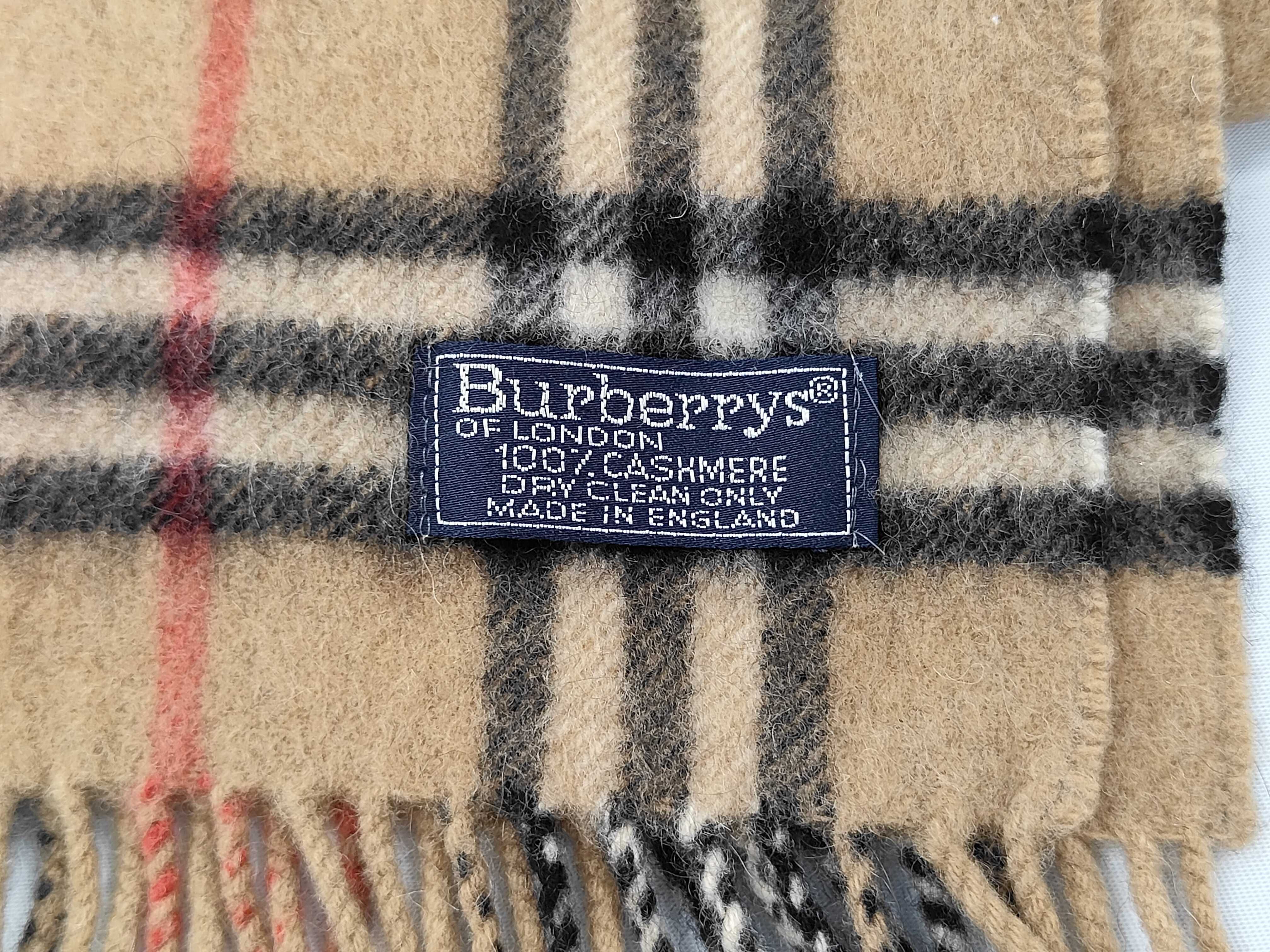 Vintage Burberrys of London Cashmere Check Scarf