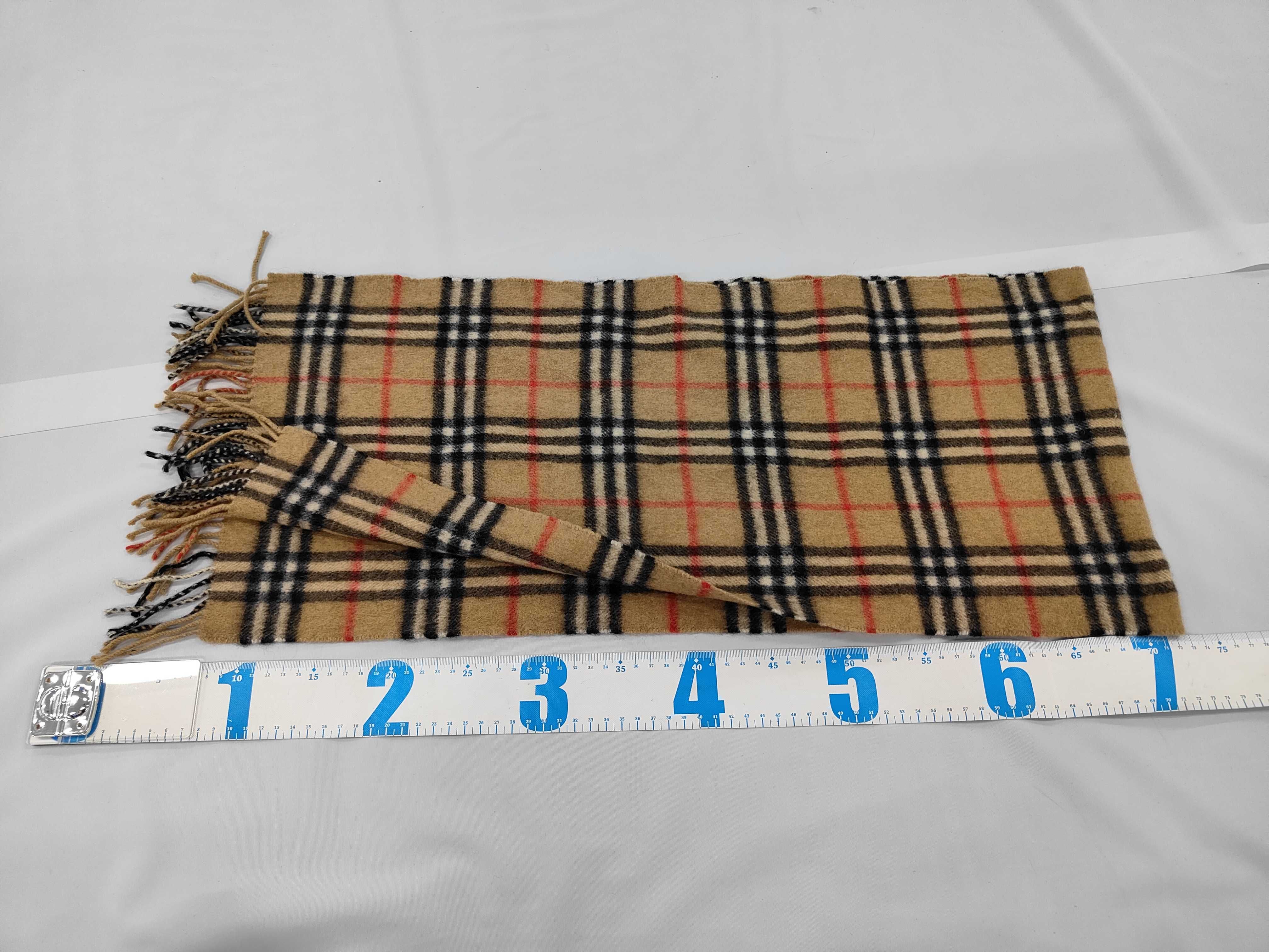 Vintage Burberrys of London Cashmere Check Scarf