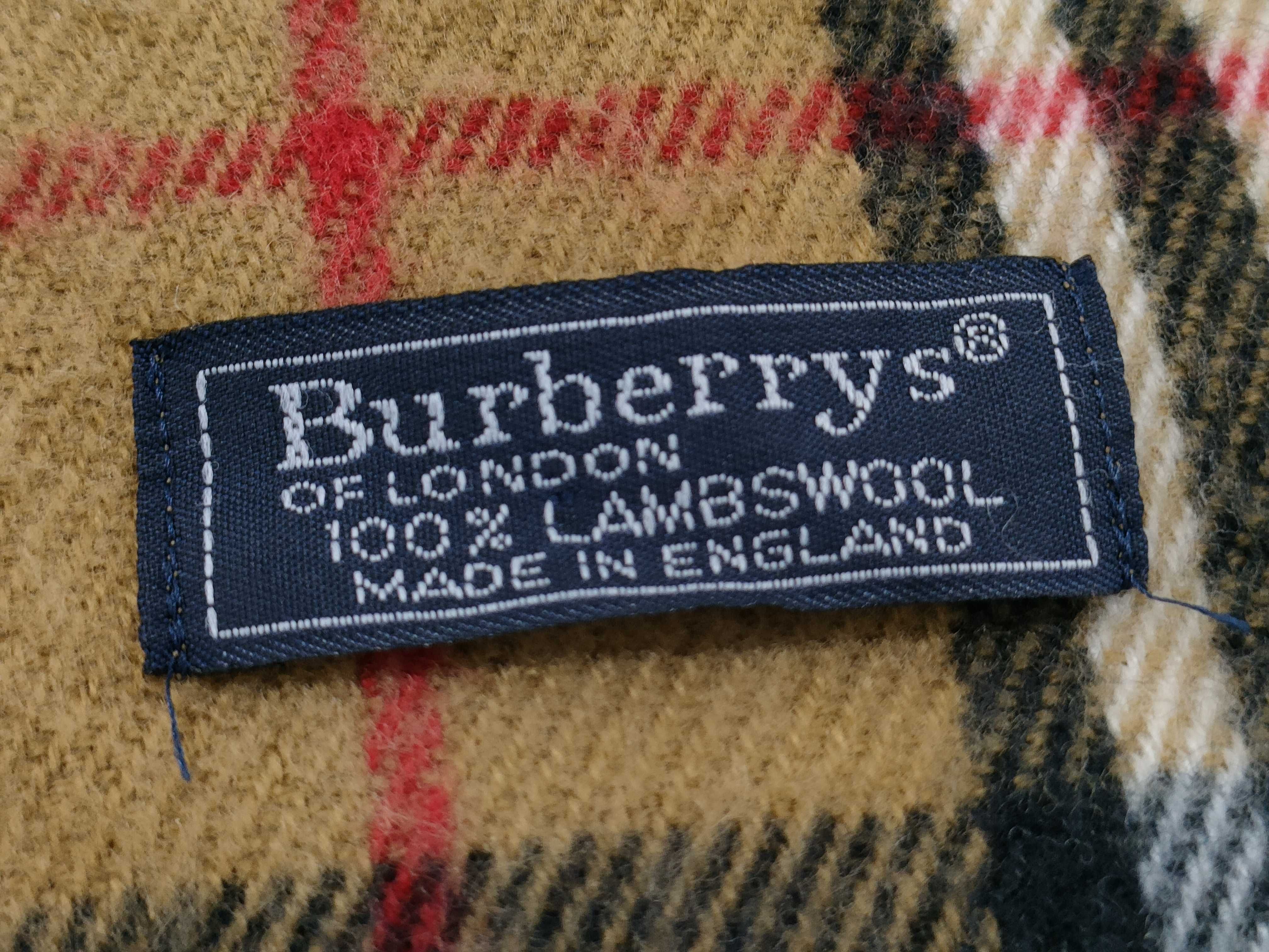 Vintage Burberrys of London Nova Check Lambswool Scarf
