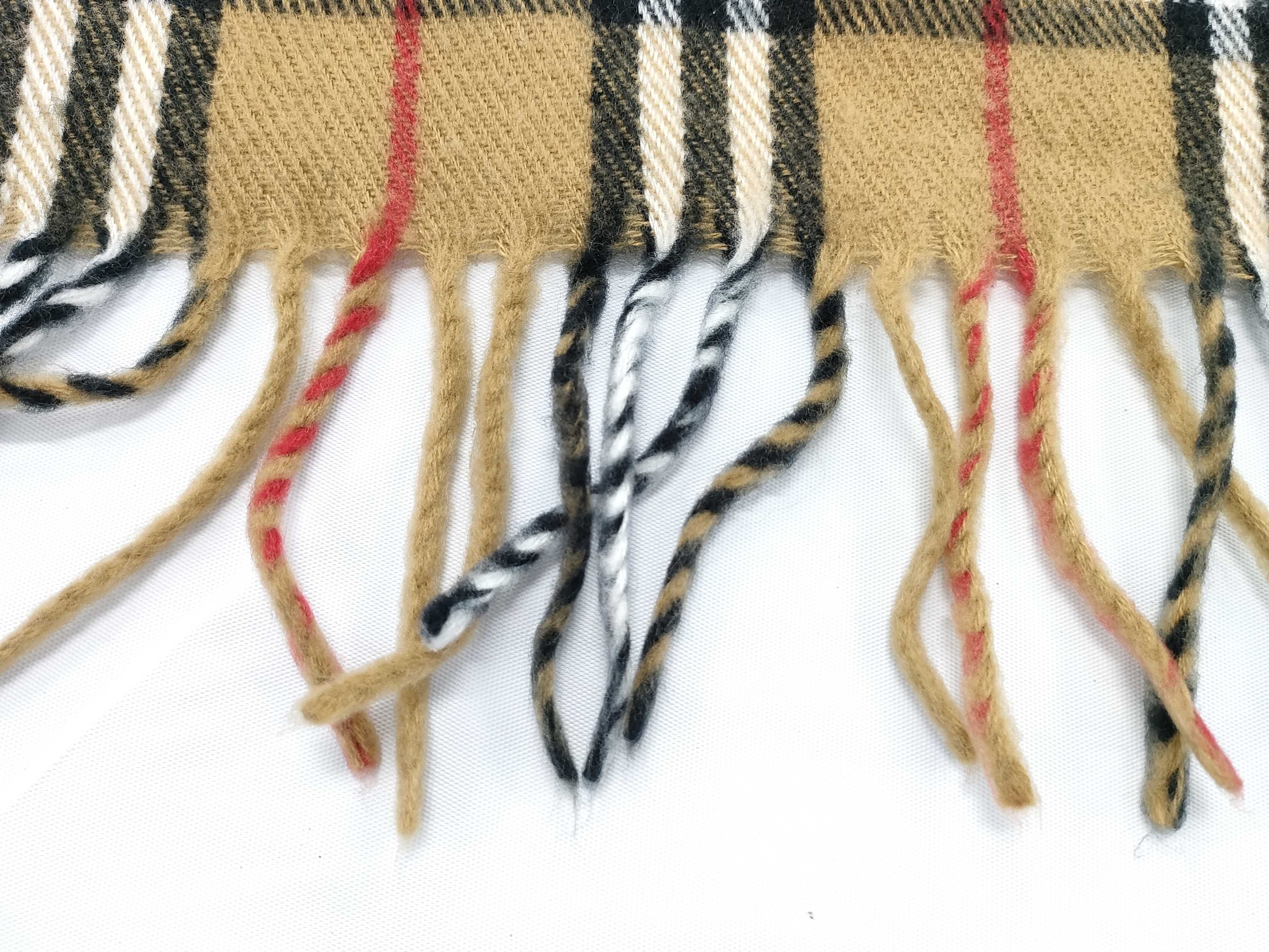 Vintage Burberrys of London Nova Check Lambswool Scarf
