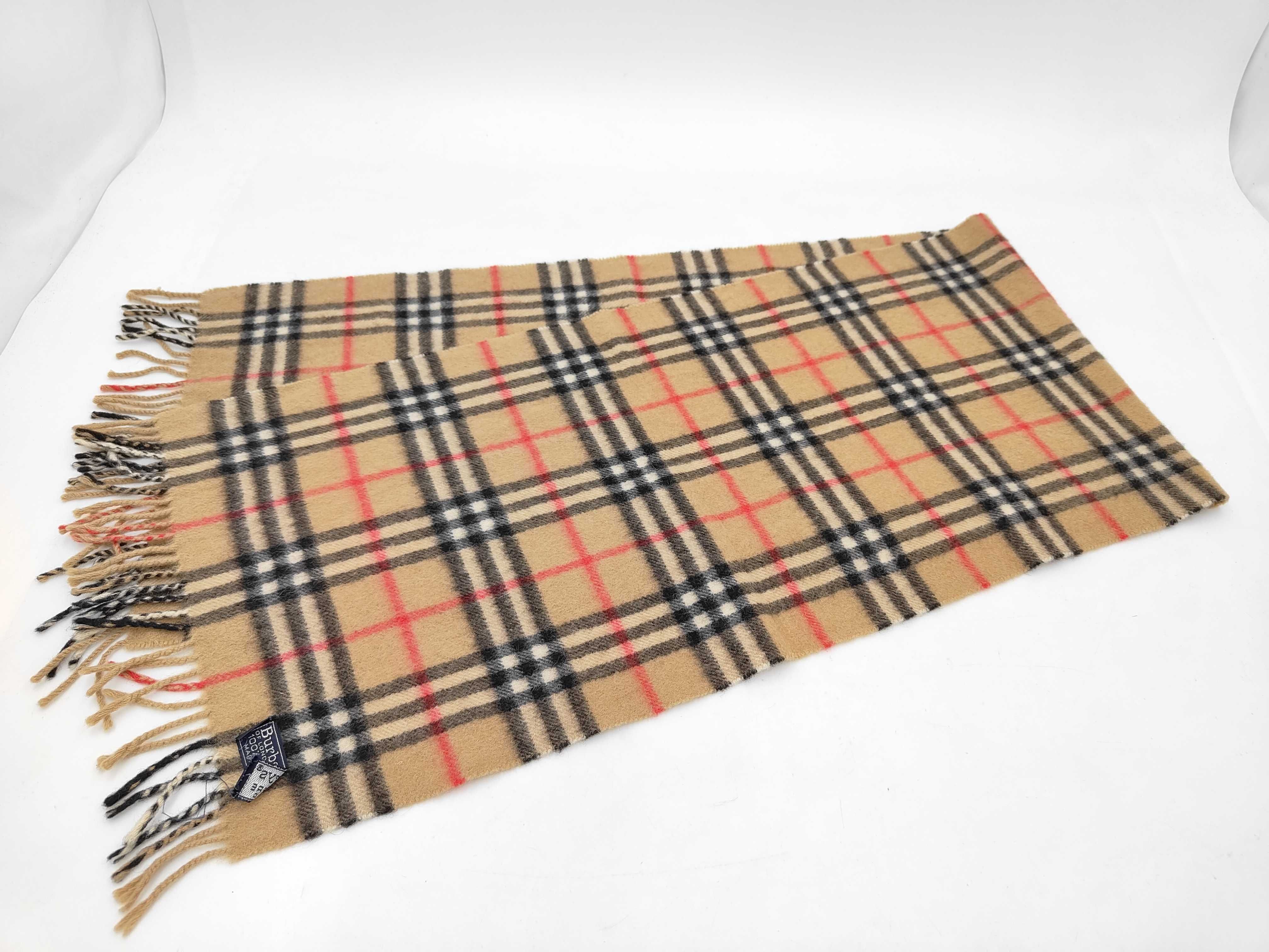 Vintage Burberrys Cashmere House Check Scarf