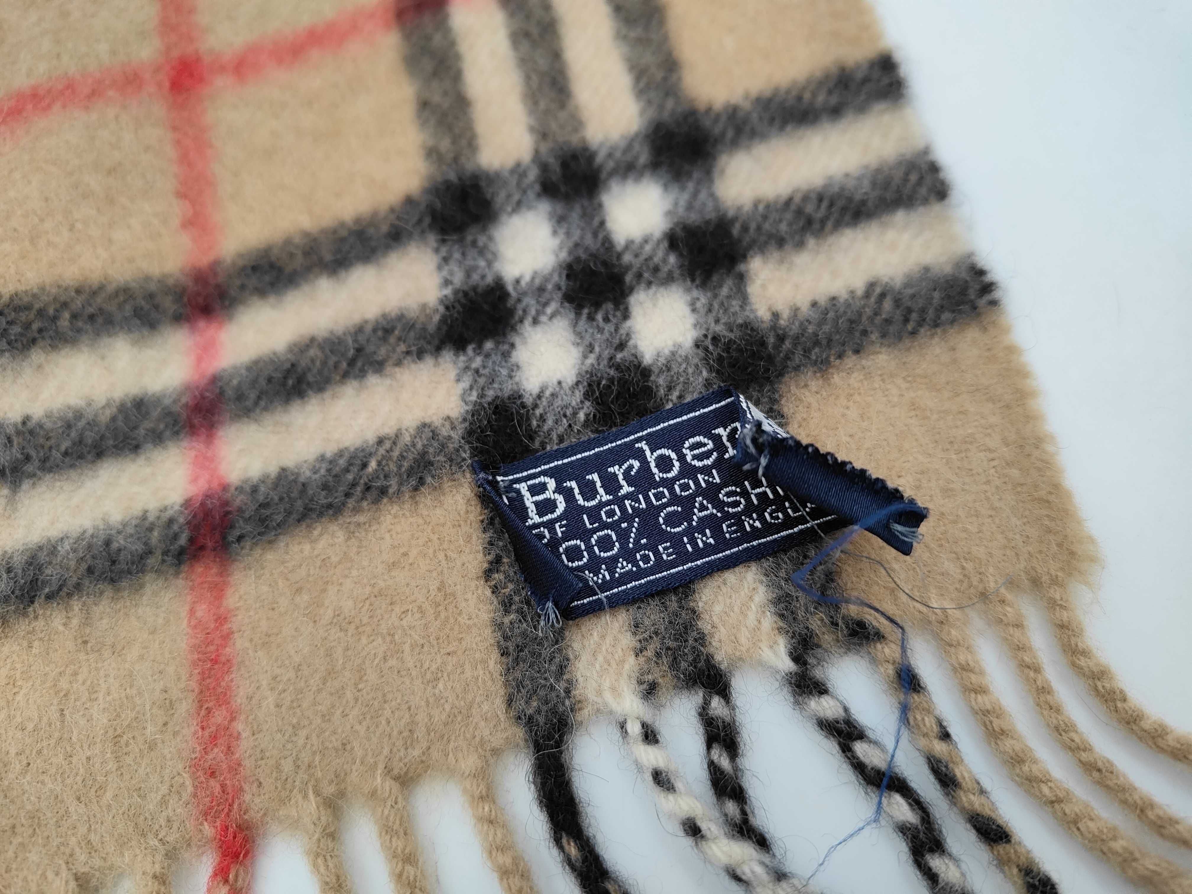 Vintage Burberrys Cashmere House Check Scarf