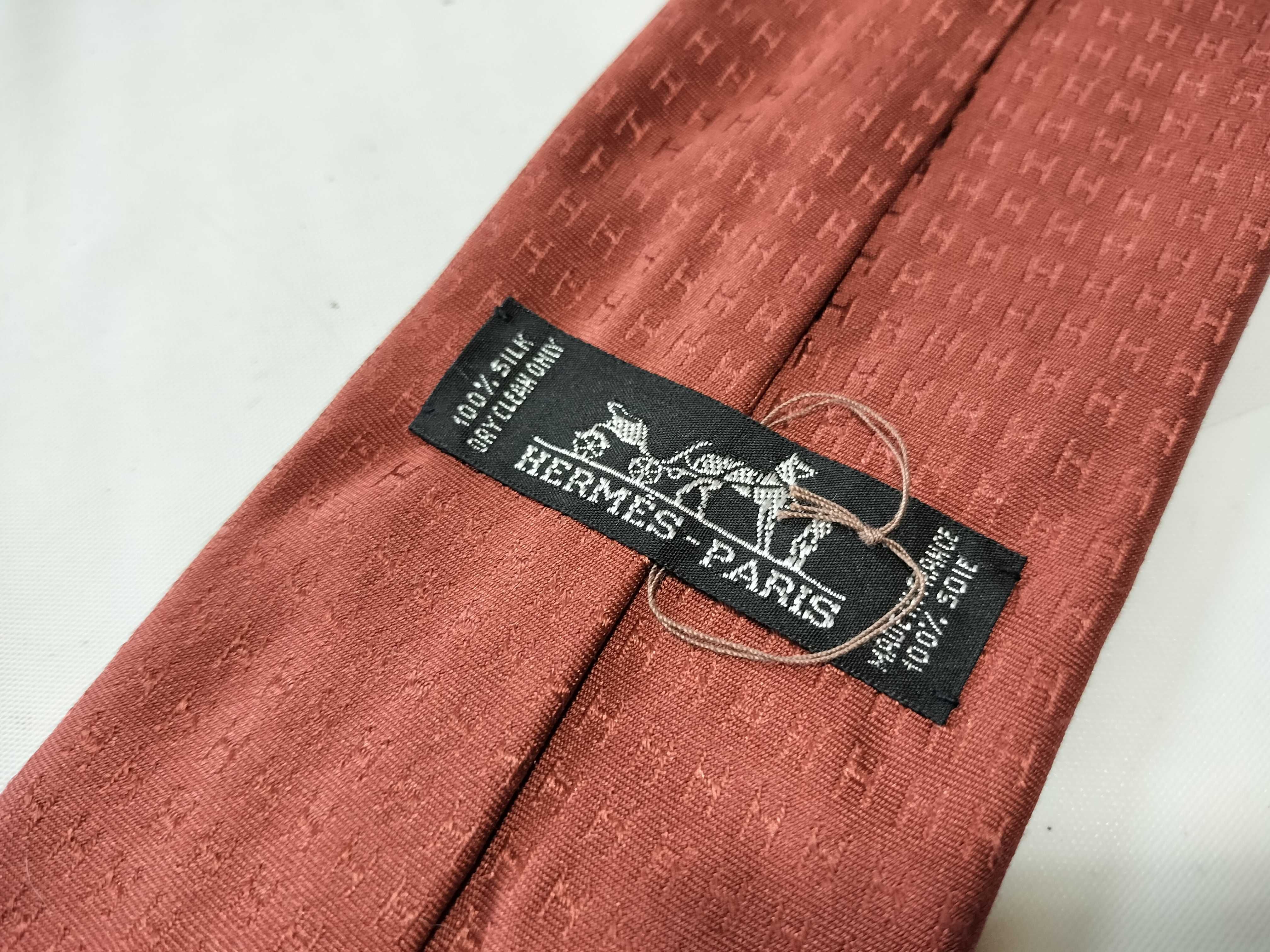Two Designer Silk Neckties by Hermes and Gucci
