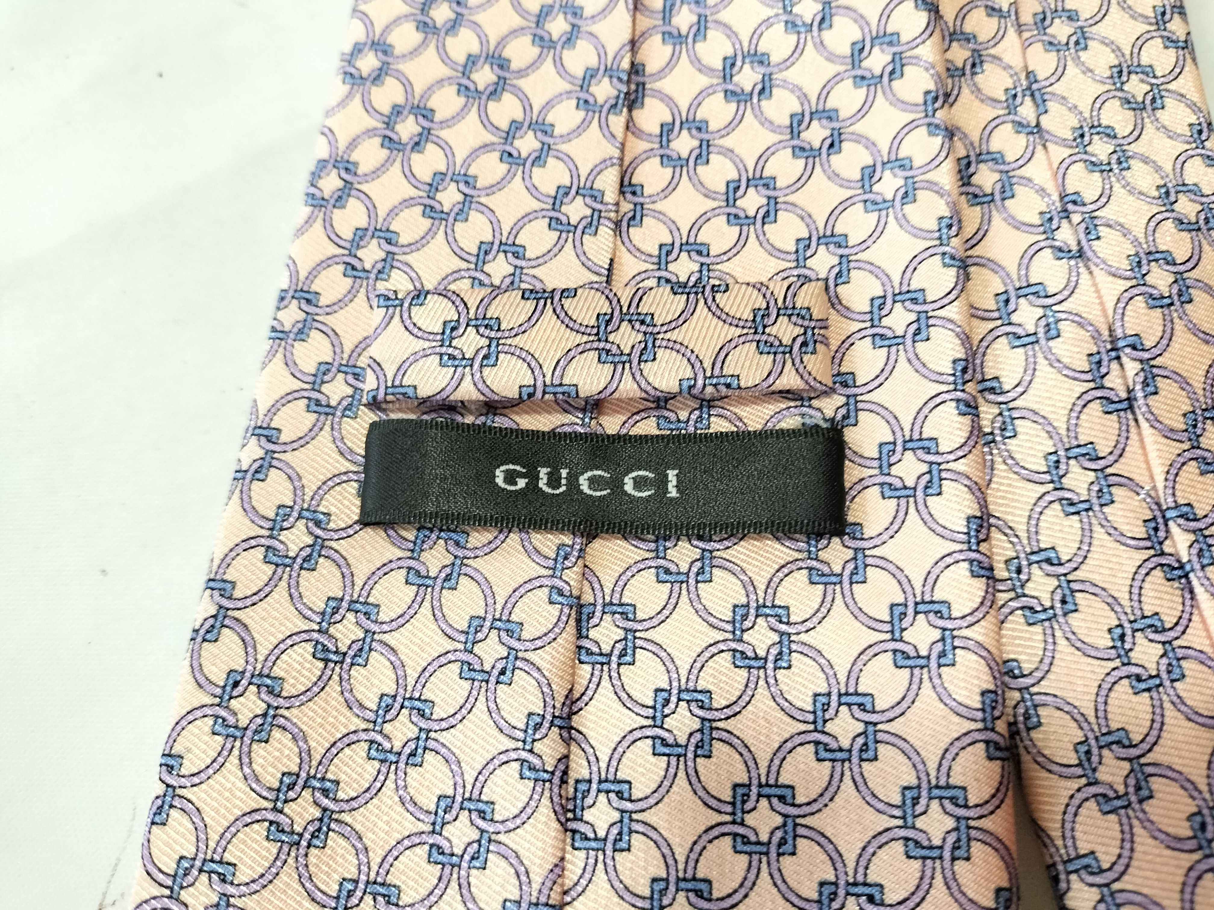 Two Designer Silk Neckties by Hermes and Gucci