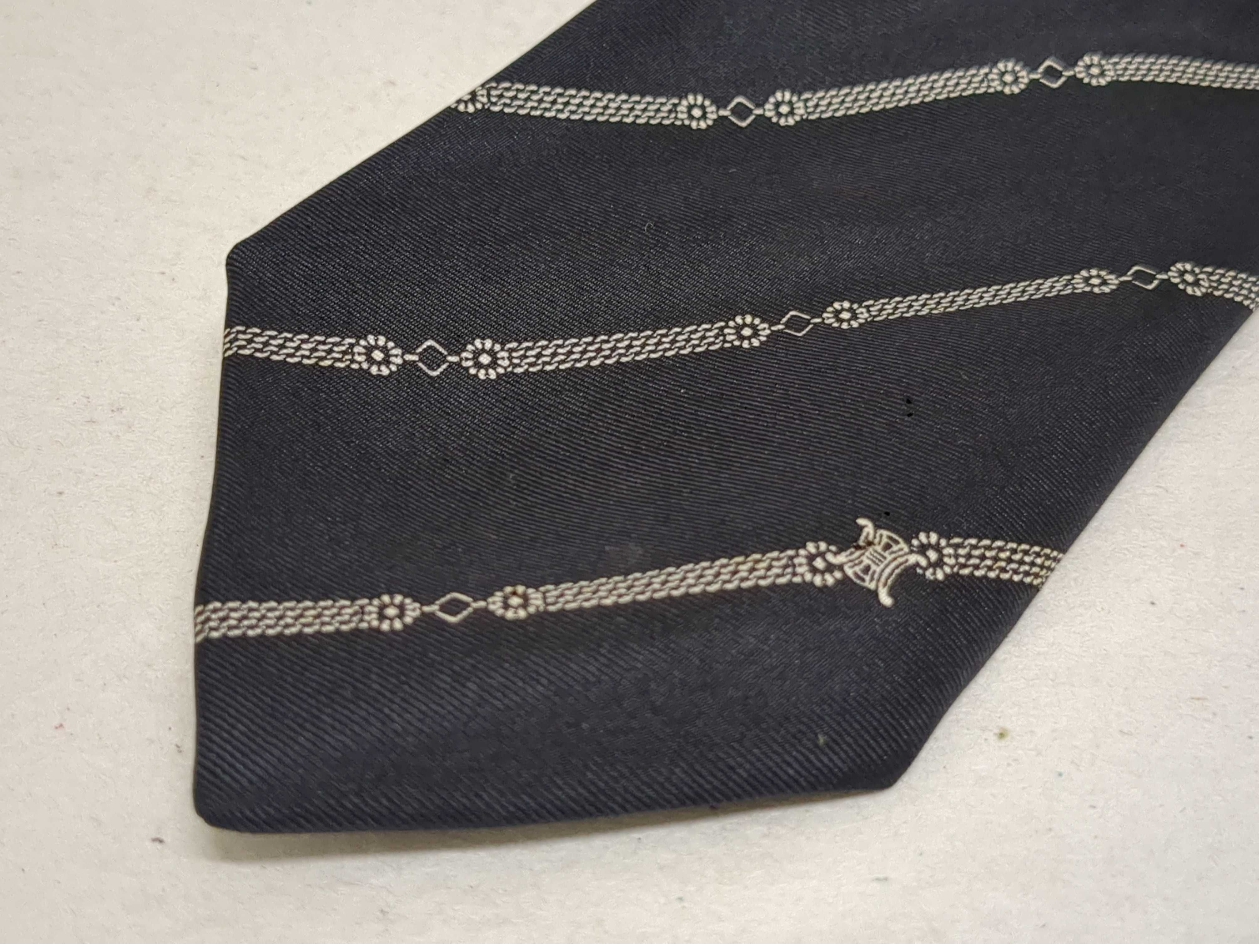 A Group of Five Designer Silk Neckties Including Fendi, Celine, and Yves Saint Laurent
