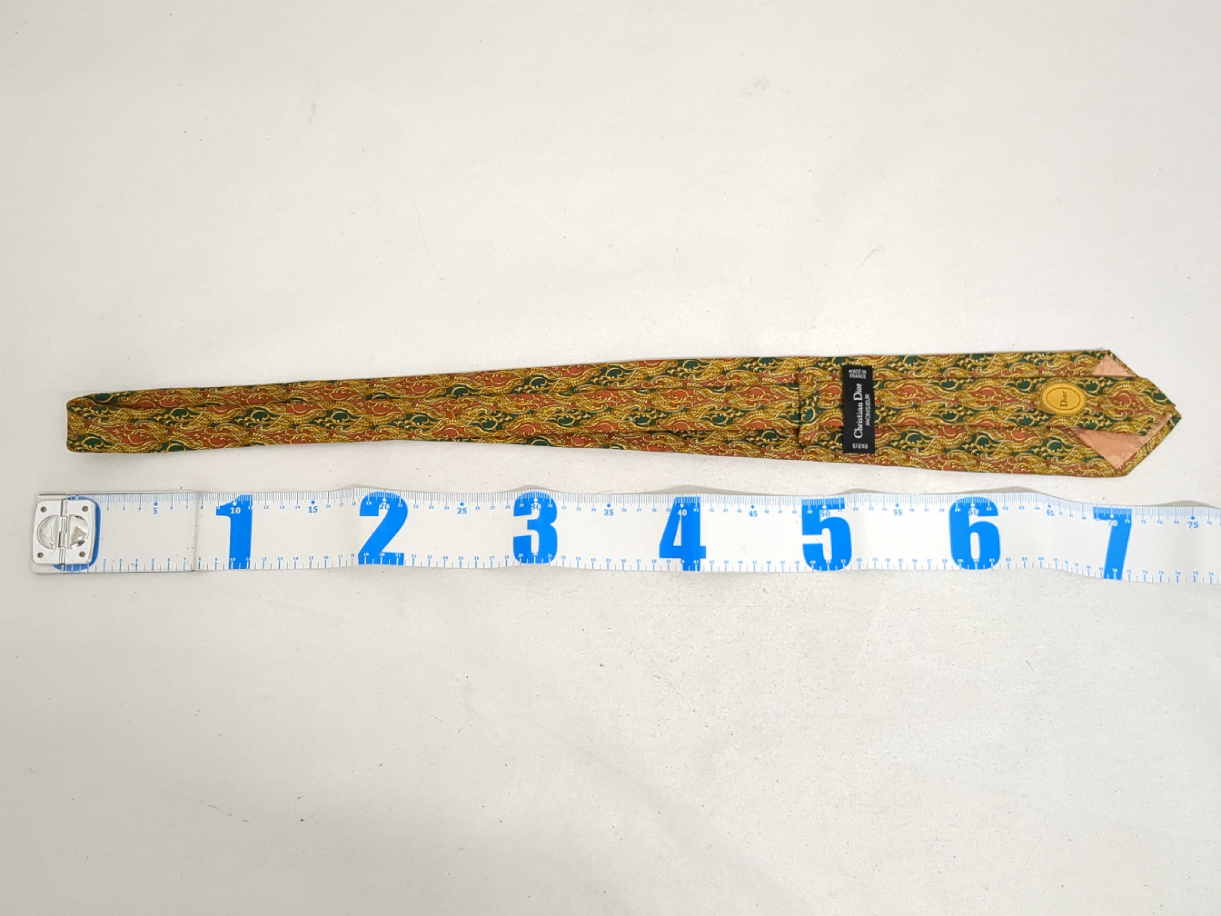 Lot of Five Designer Silk Neckties Including Christian Dior, Gucci, and Burberrys