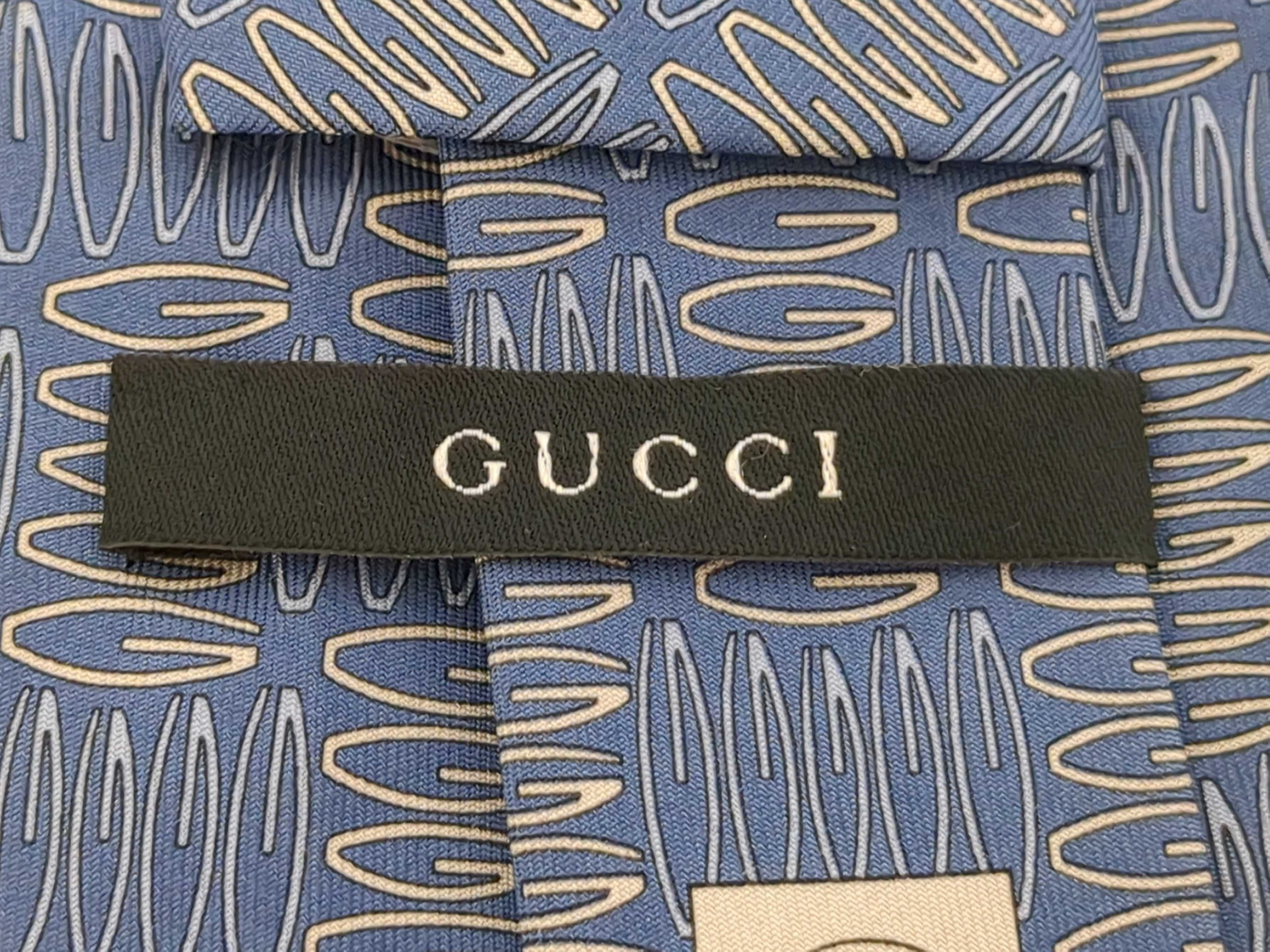 Lot of Five Designer Silk Neckties Including Christian Dior, Gucci, and Burberrys