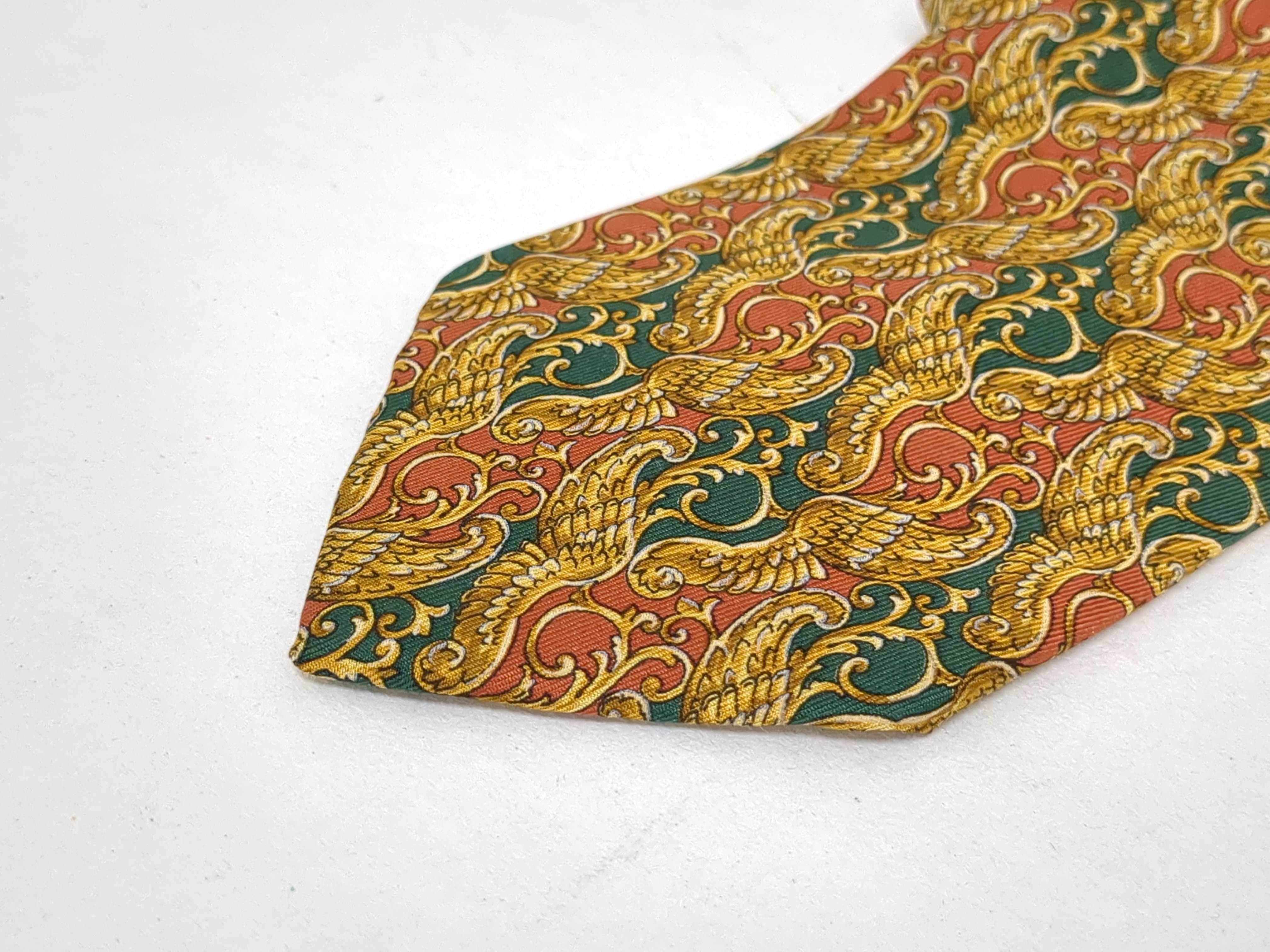 Lot of Five Designer Silk Neckties Including Christian Dior, Gucci, and Burberrys