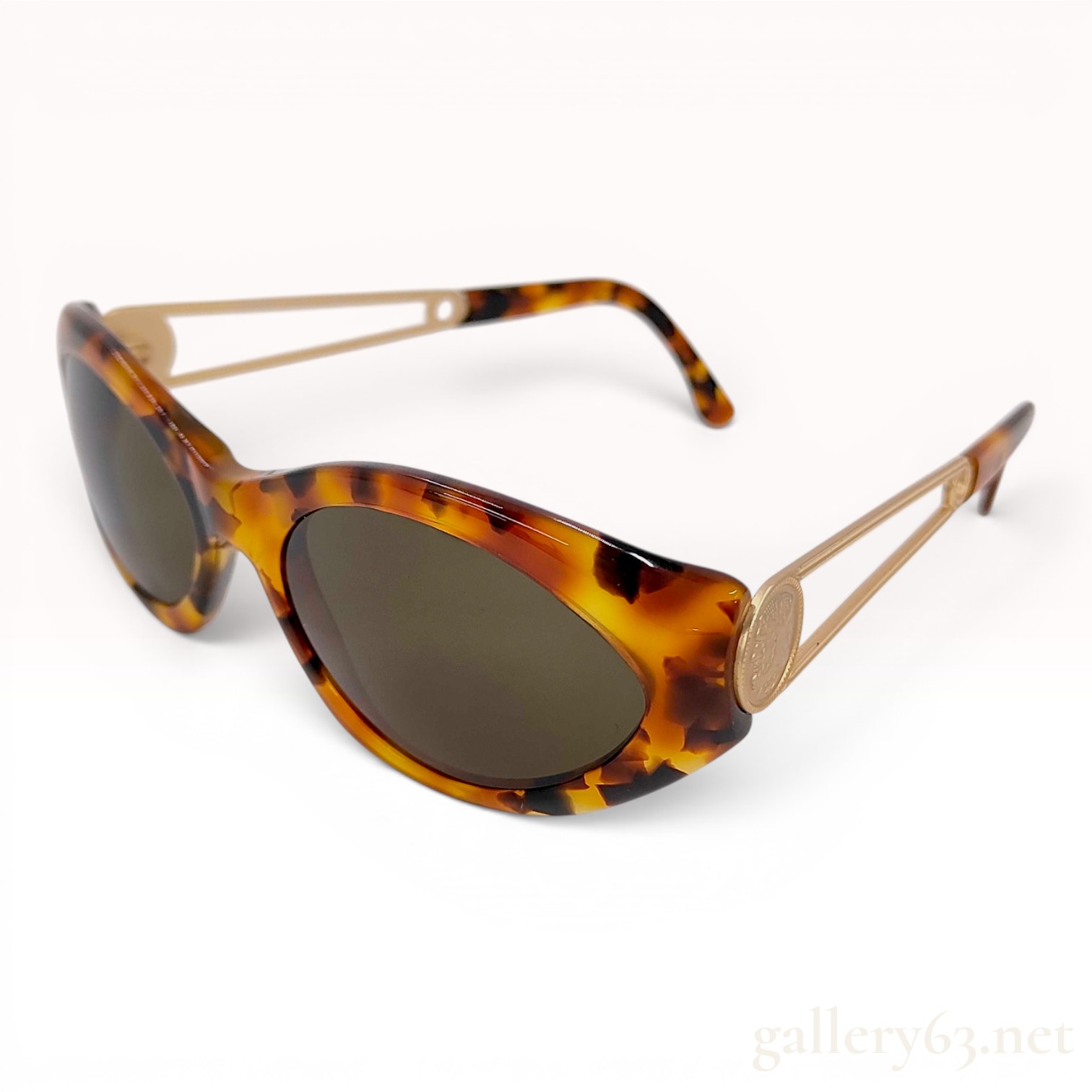Fendi FS 302 Tortoiseshell Acetate Sunglasses with Safety Pin Temples