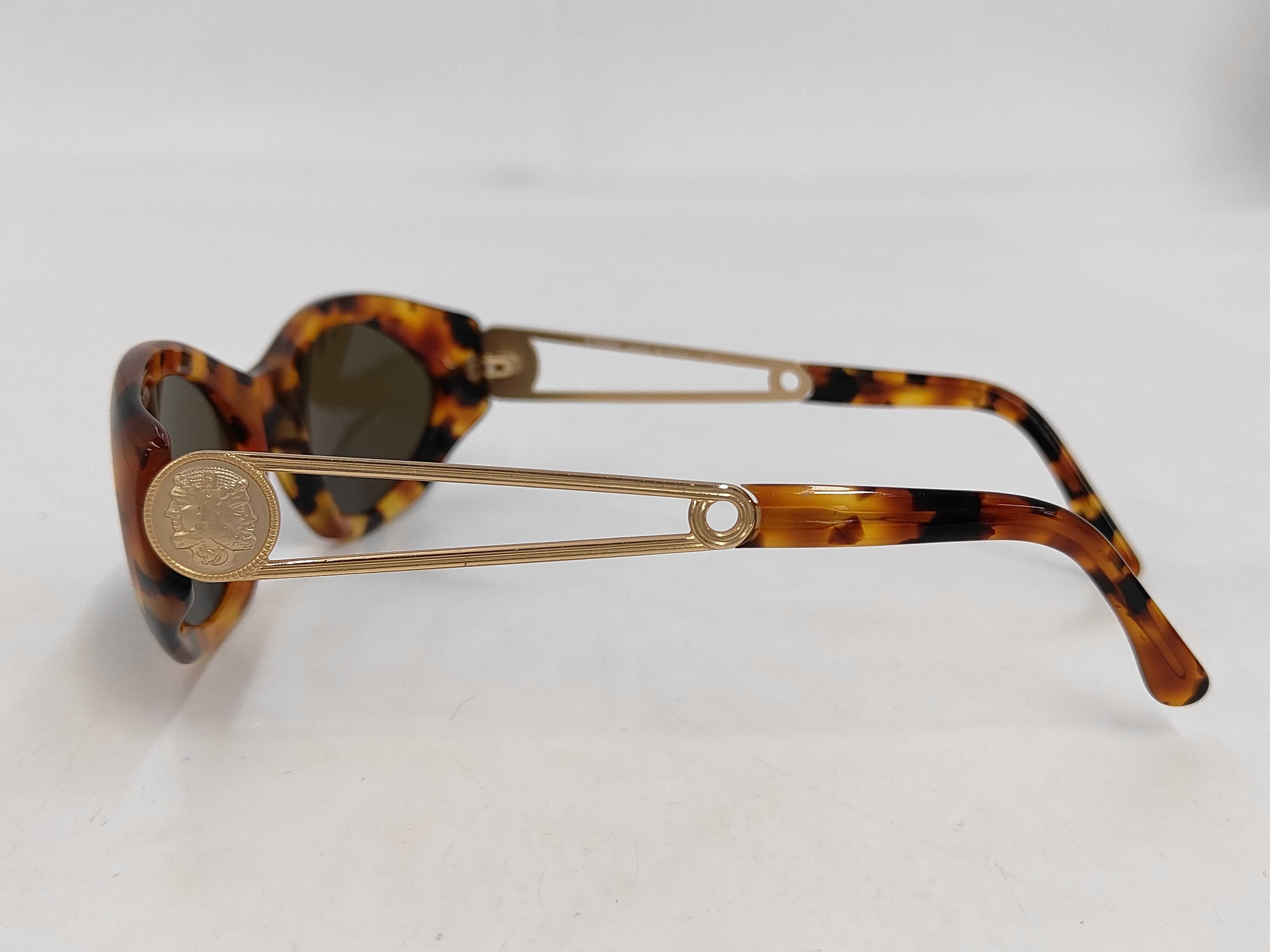 Fendi FS 302 Tortoiseshell Acetate Sunglasses with Safety Pin Temples