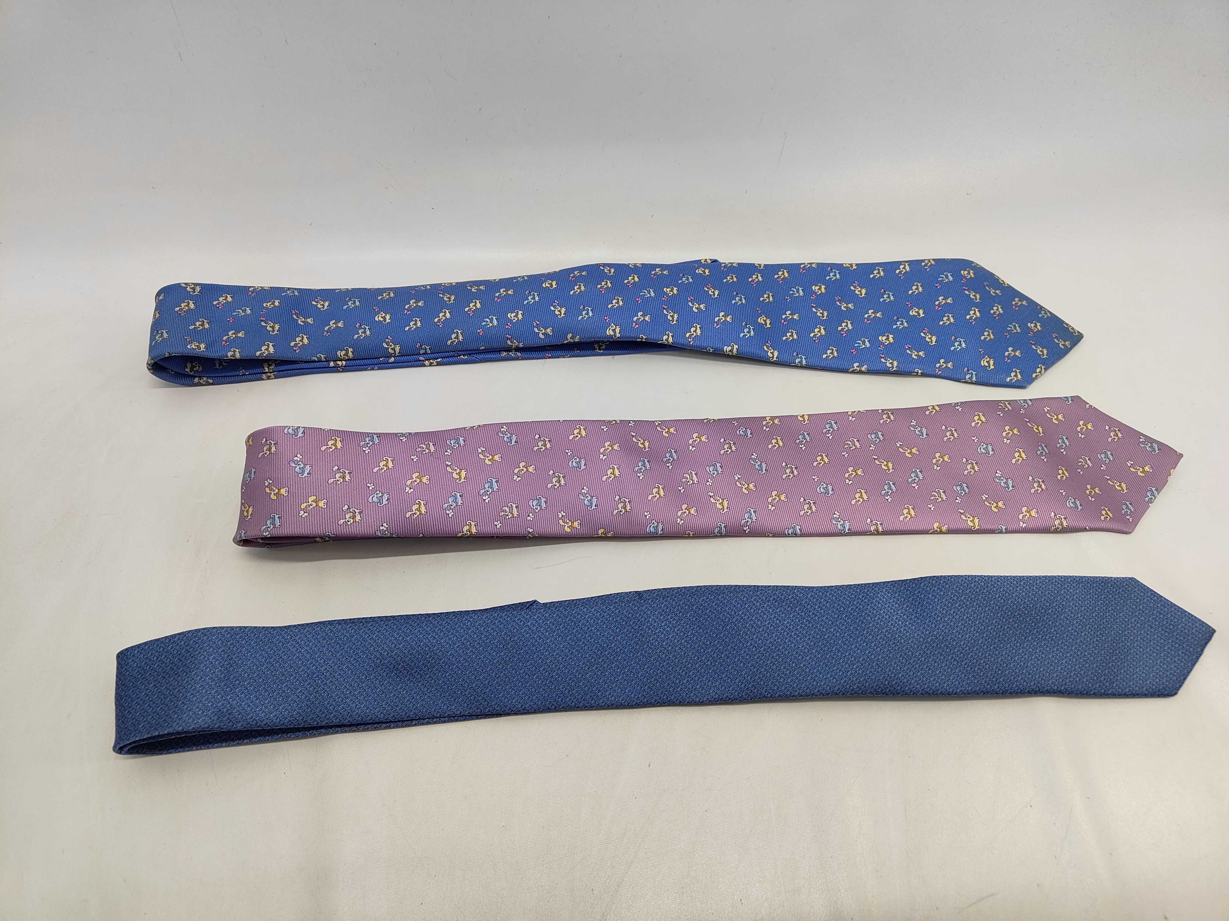 Three Bvlgari Silk Neckties