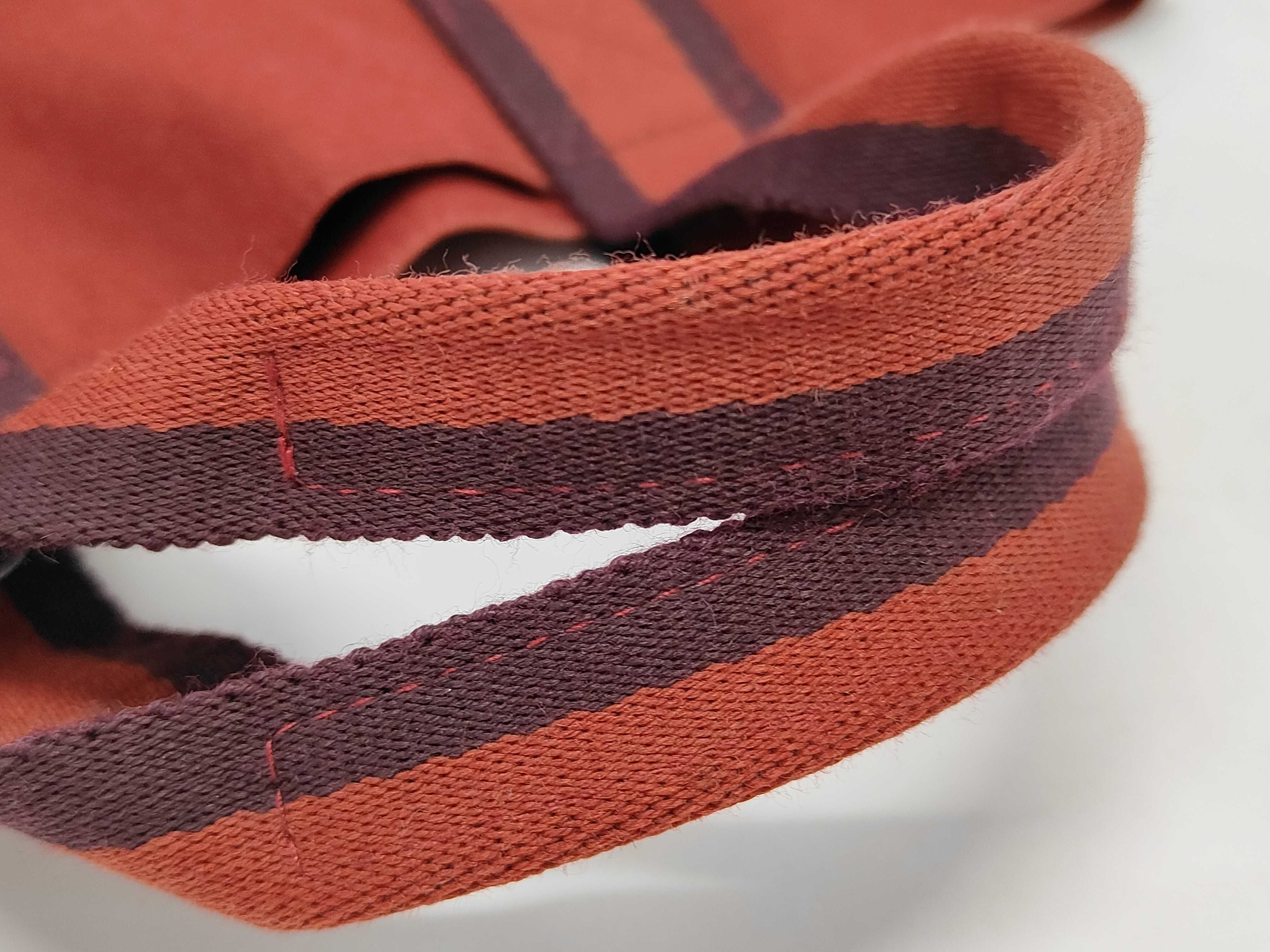 Hermes Red Canvas Fourre-Tout Cabas Tote Bag