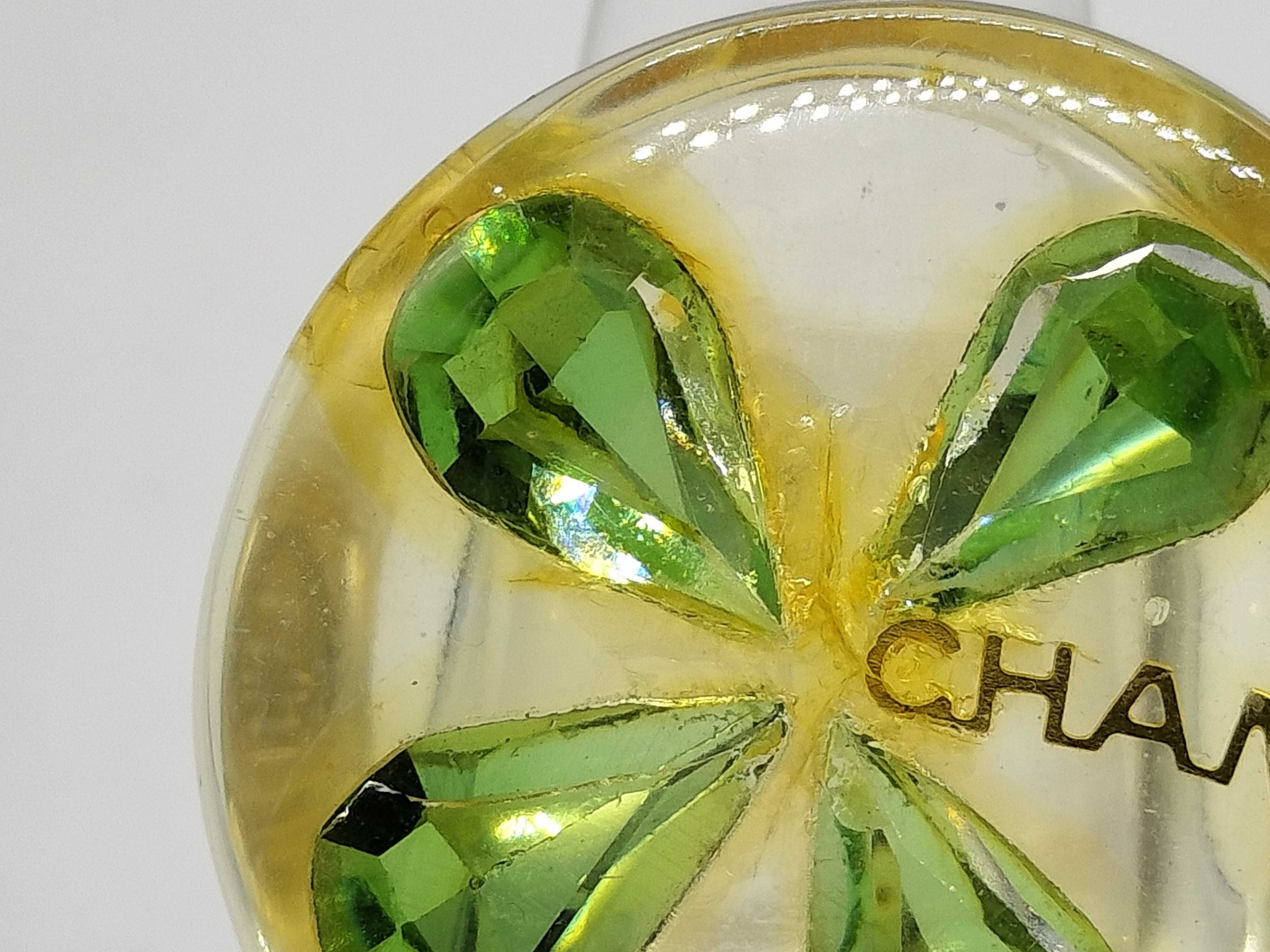 Chanel Vintage Resin Quatrefoil Clover Statement Ring