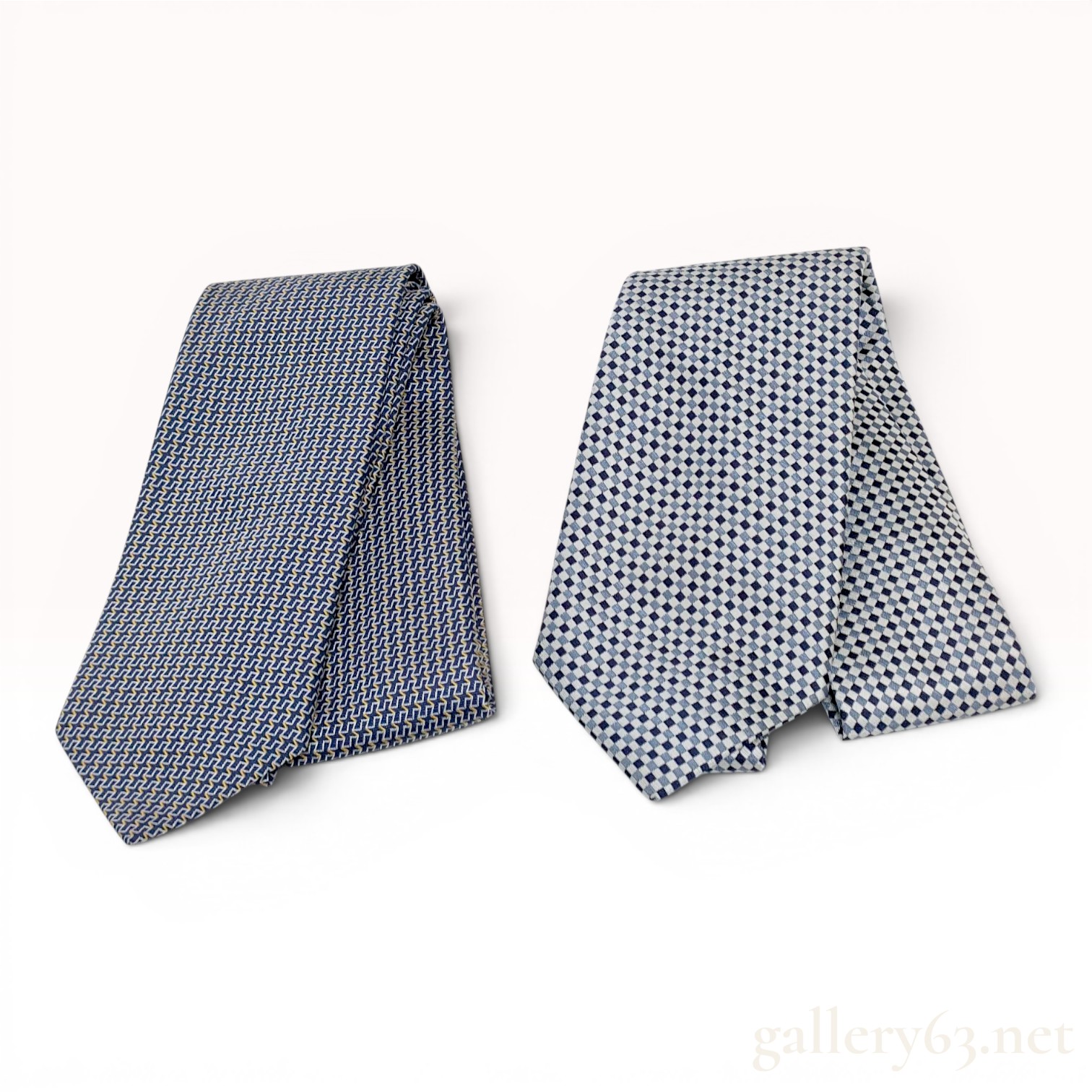 Two Hermes Silk Neckties