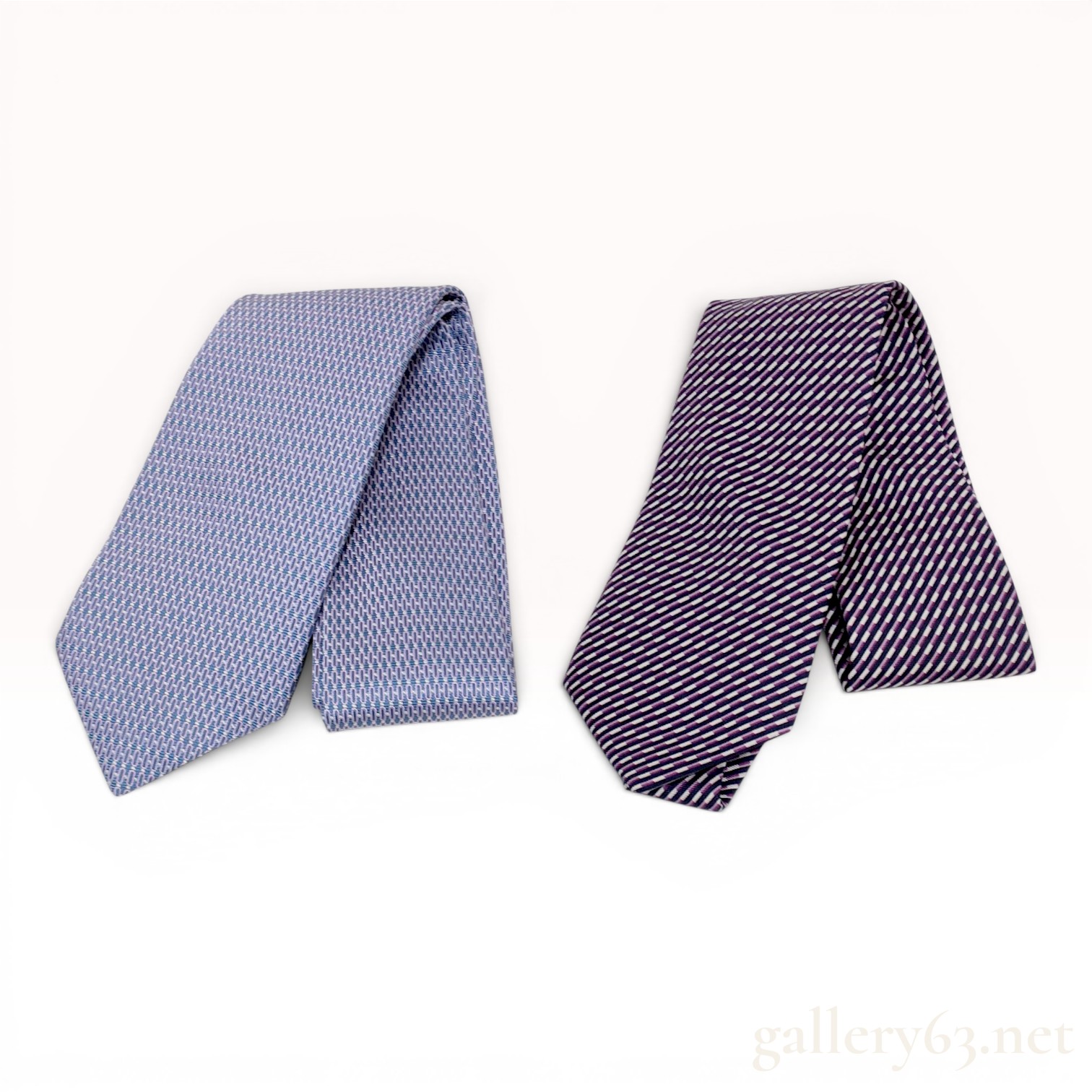 Two Hermes Silk Neckties