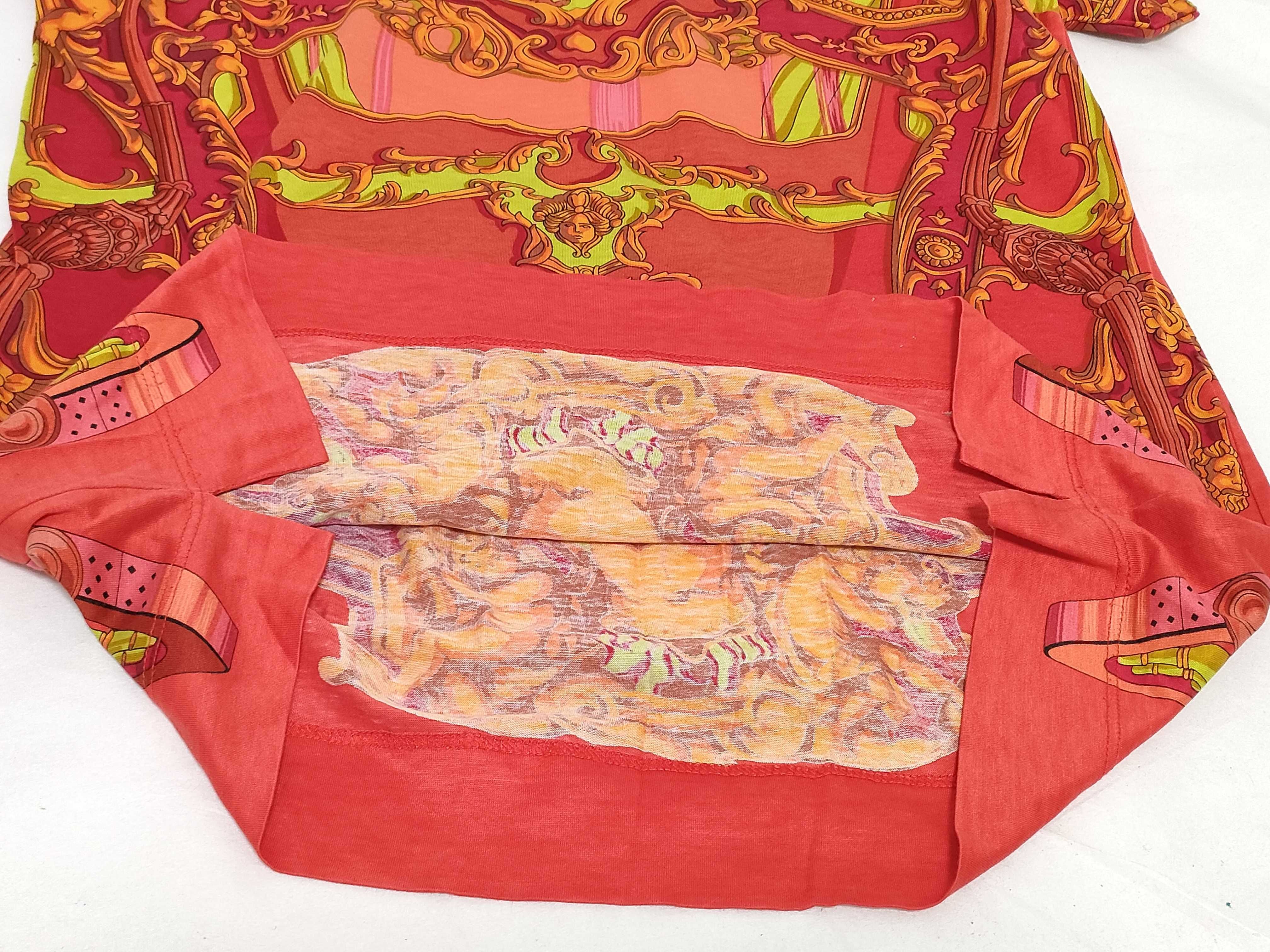 Hermes Grand Carrosse Printed Cotton and Linen Polo Shirt