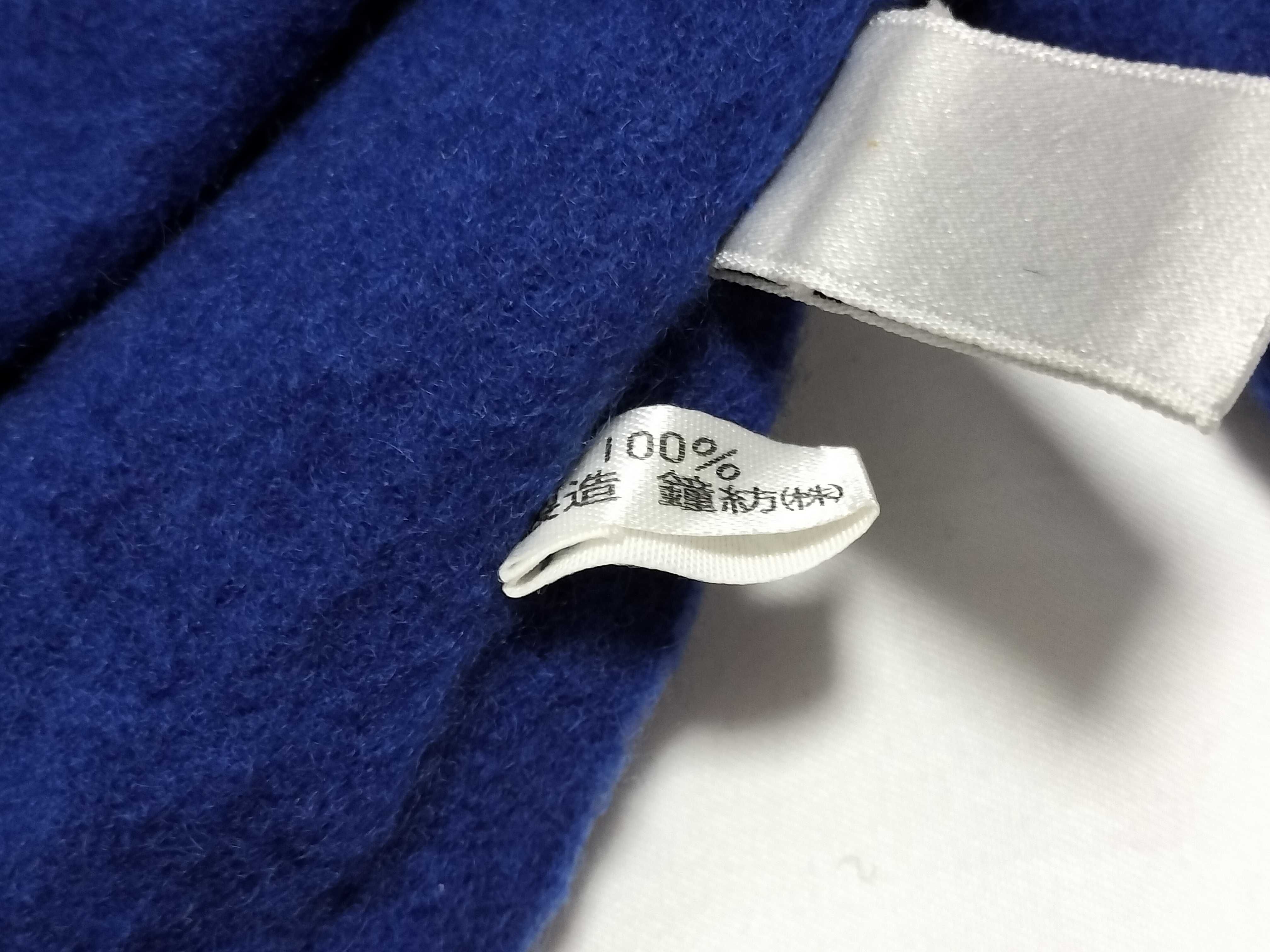 Christian Dior Royal Blue Solid Scarf with Fringed Ends