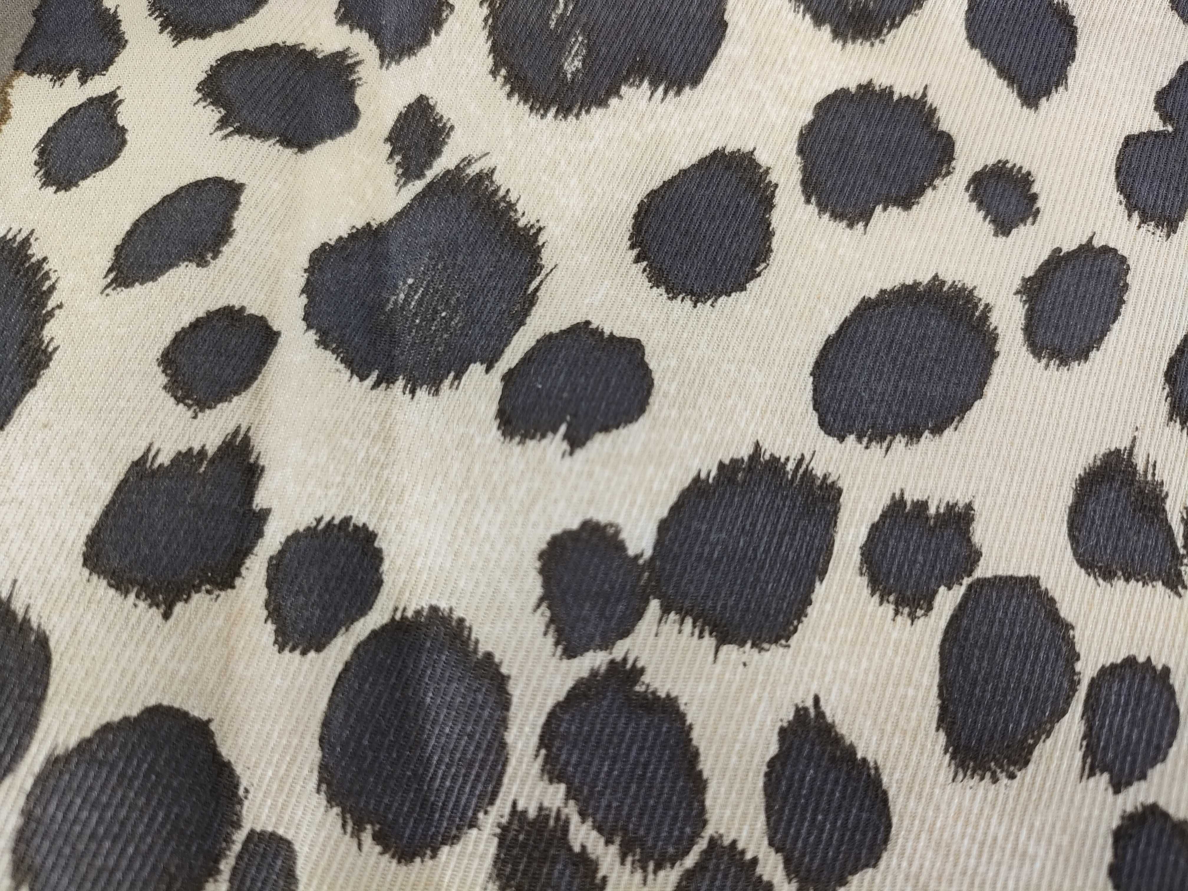 Fendi Silk Twill Leopard Print and FF Logo Square Scarf