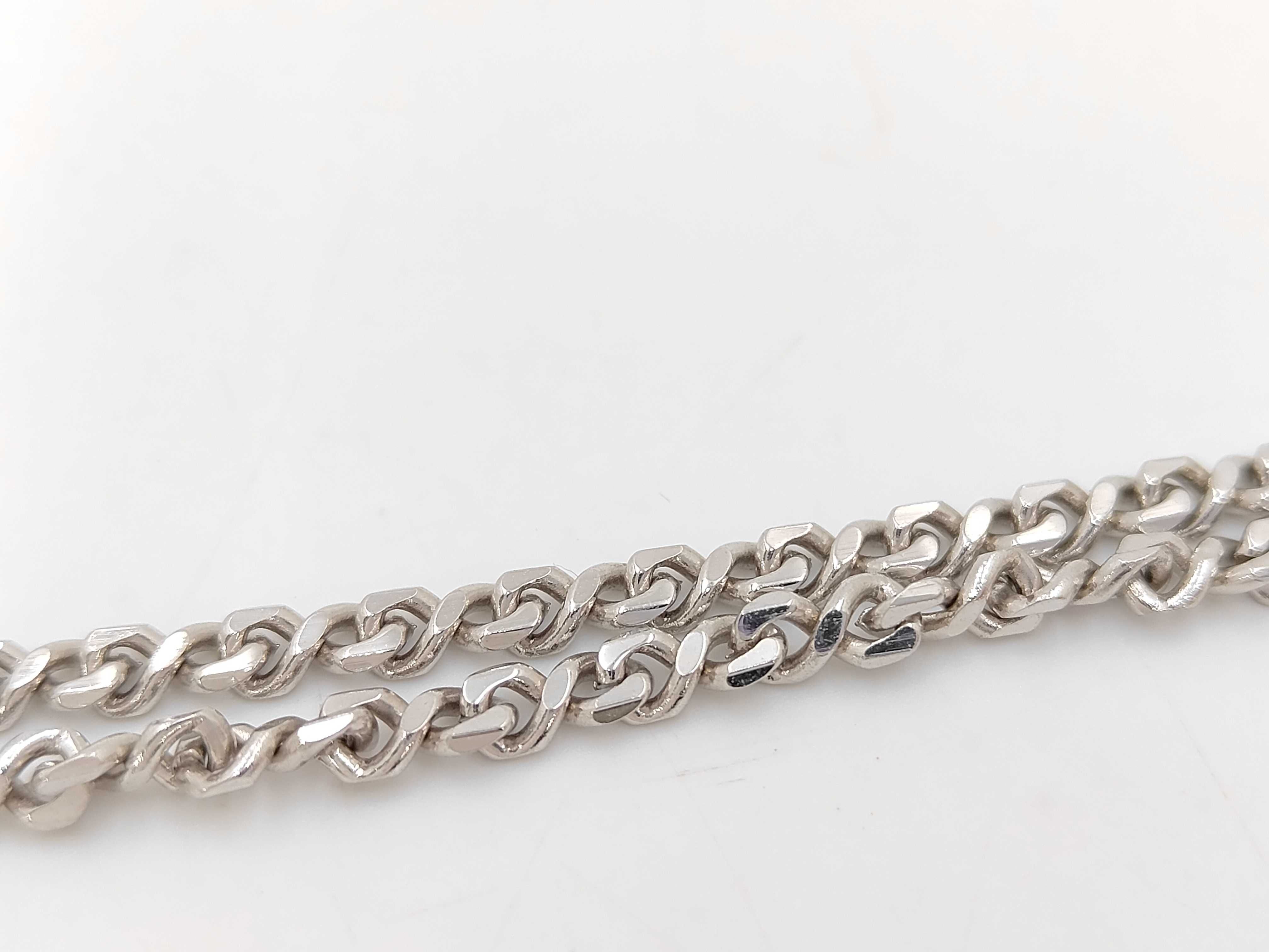 Givenchy Silver Toned Curb Link Chain Necklace