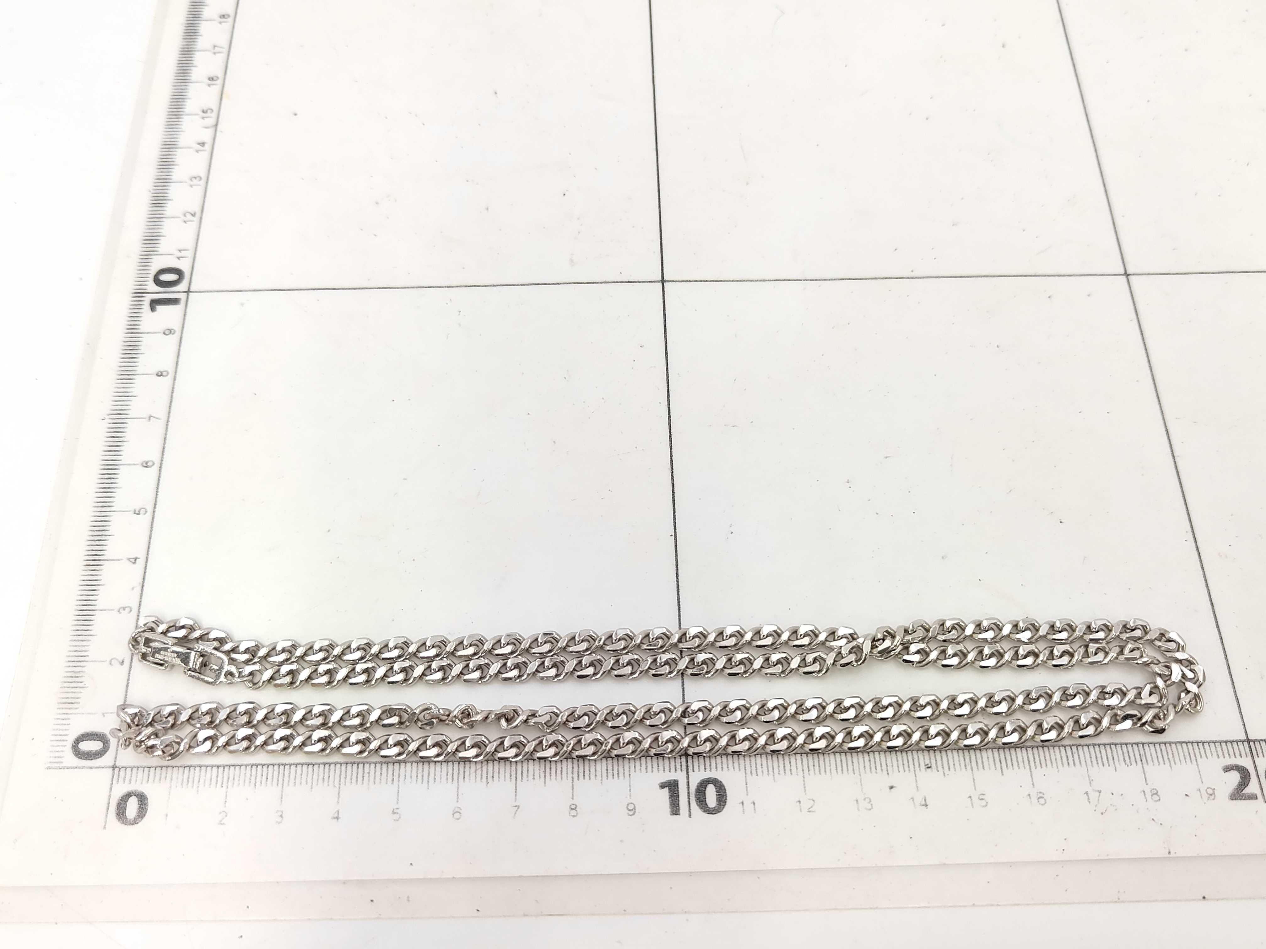 Givenchy Silver Toned Curb Link Chain Necklace