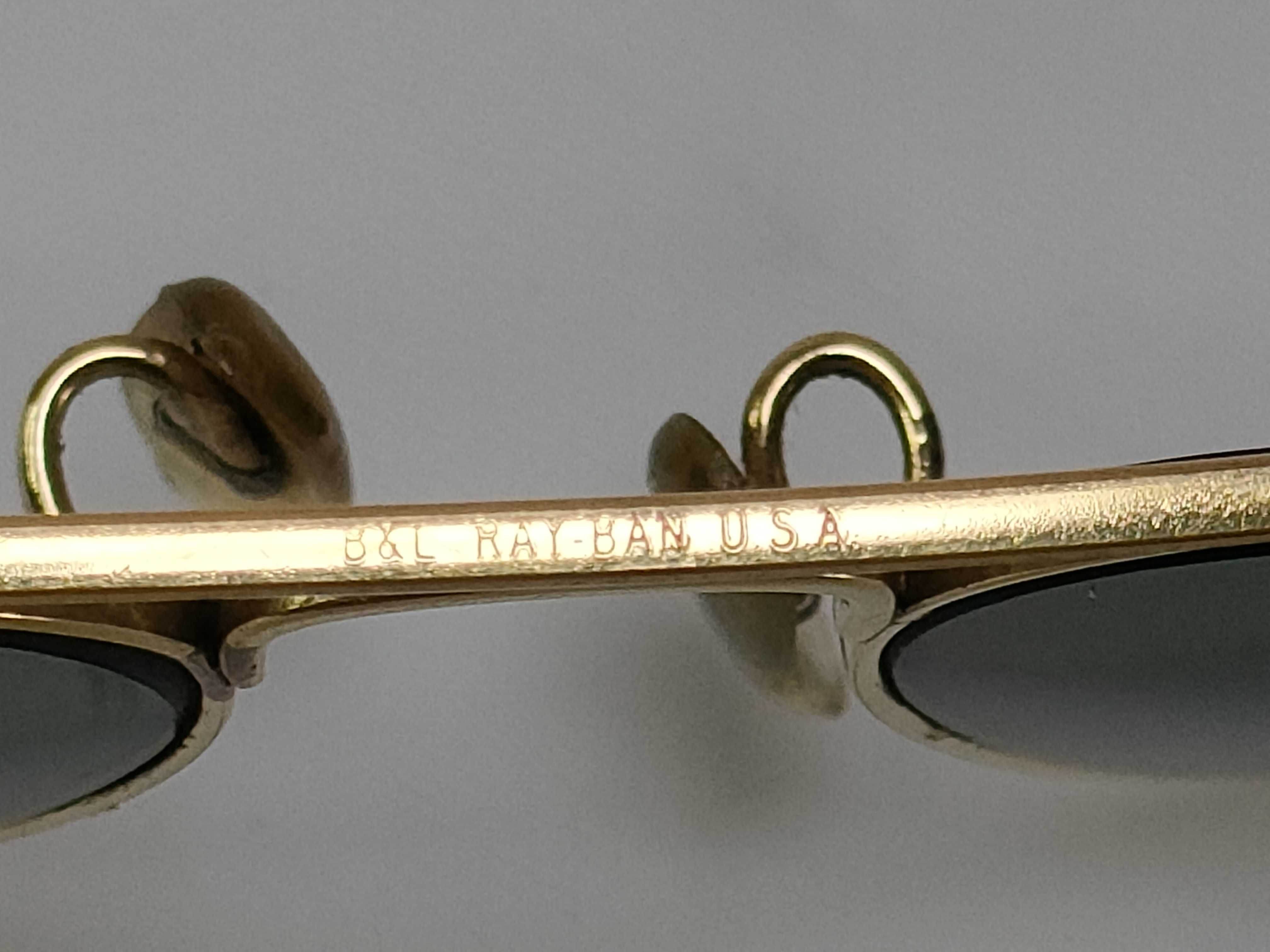 Vintage Bausch & Lomb Ray-Ban Aviator Sunglasses with Cable Temples