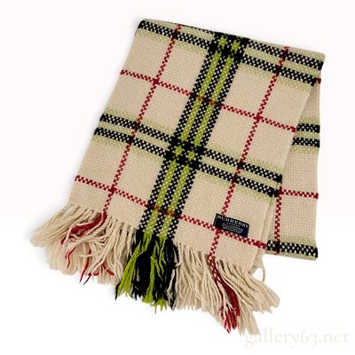 Burberry London Cashmere Plaid Scarf. A heavy-weight, chunky-weave 100% cashmere scarf by 