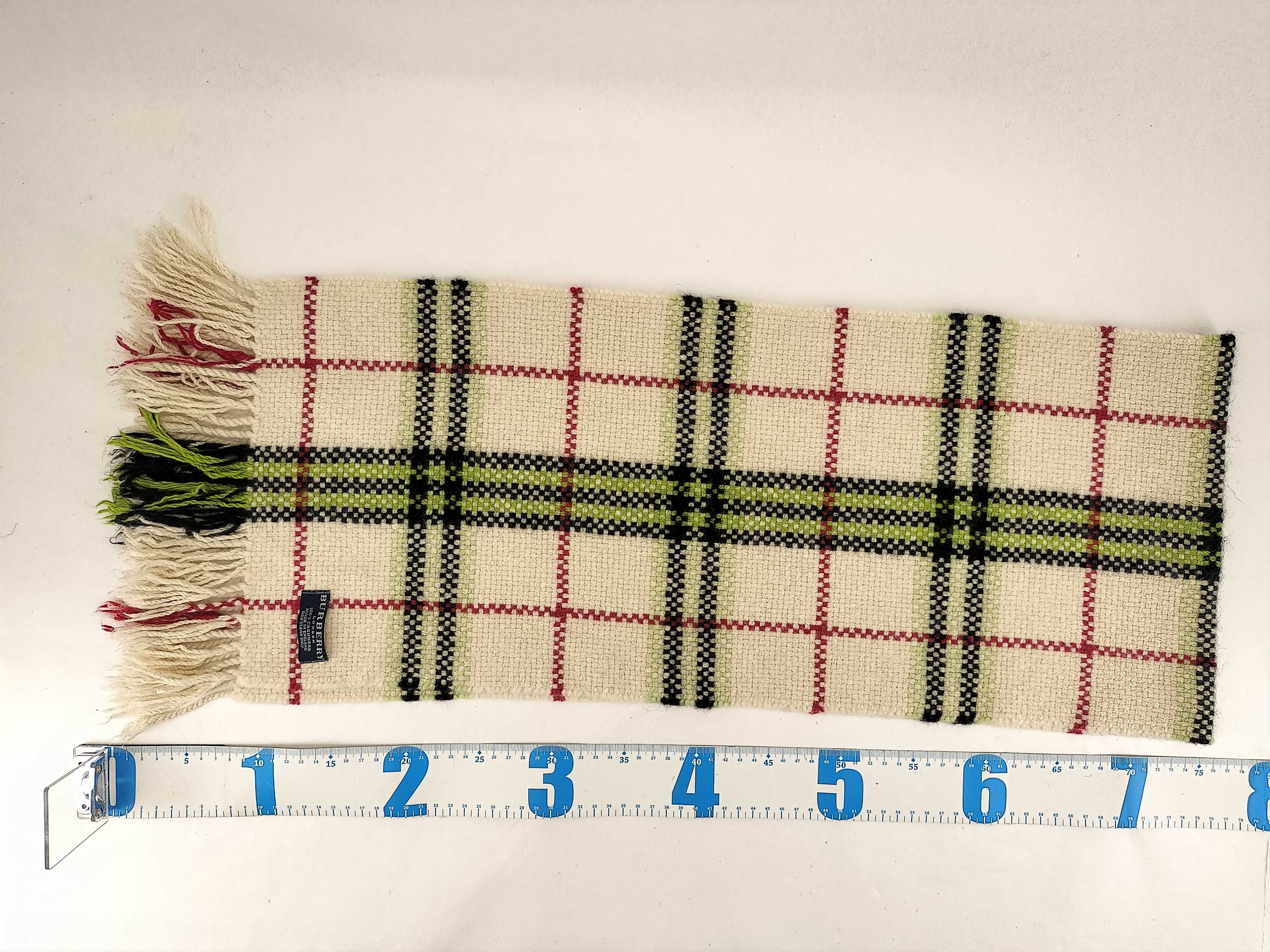 Burberry London Cashmere Plaid Scarf