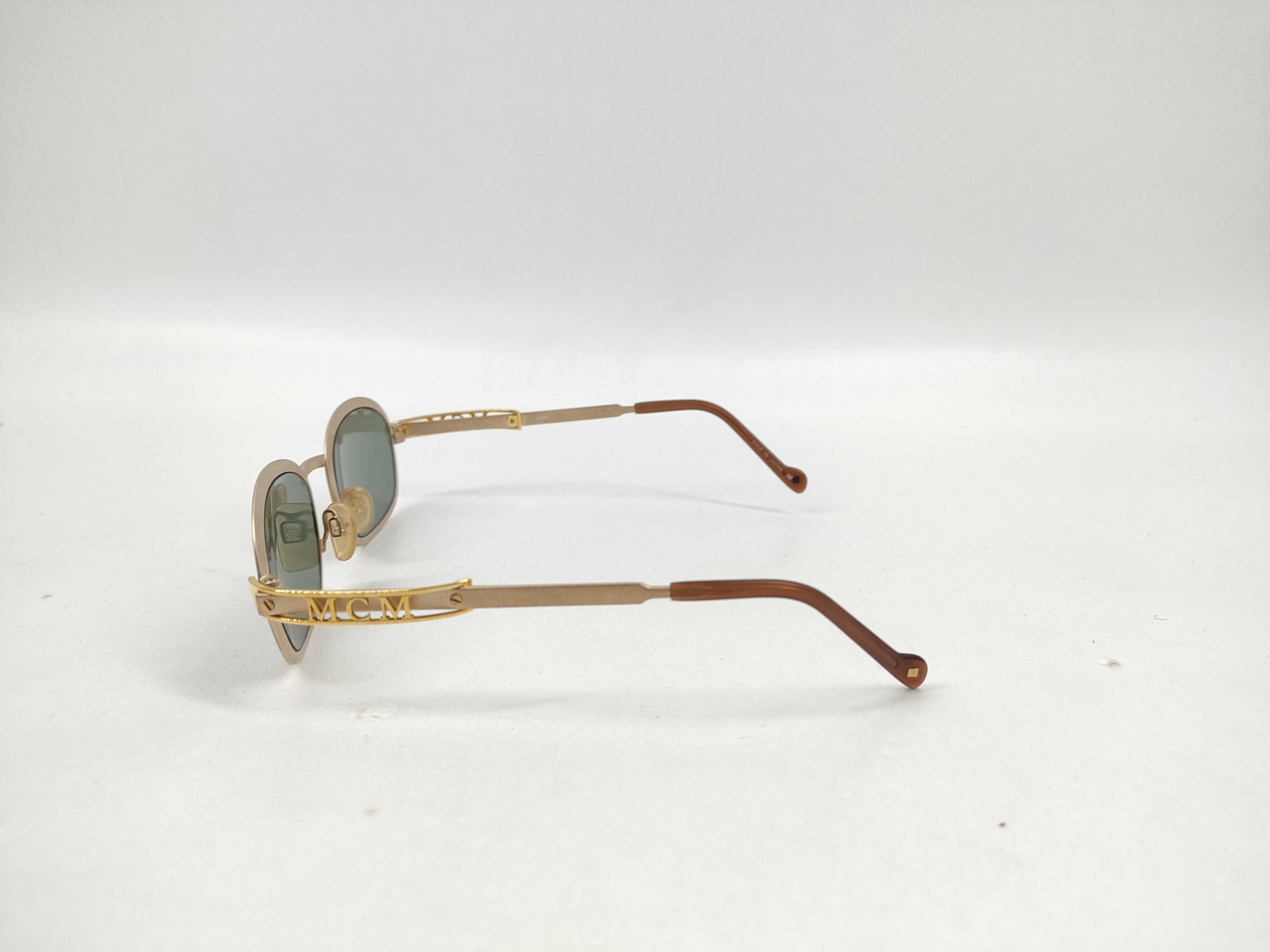 Vintage MCM Gold-Tone Oval Sunglasses Model 712