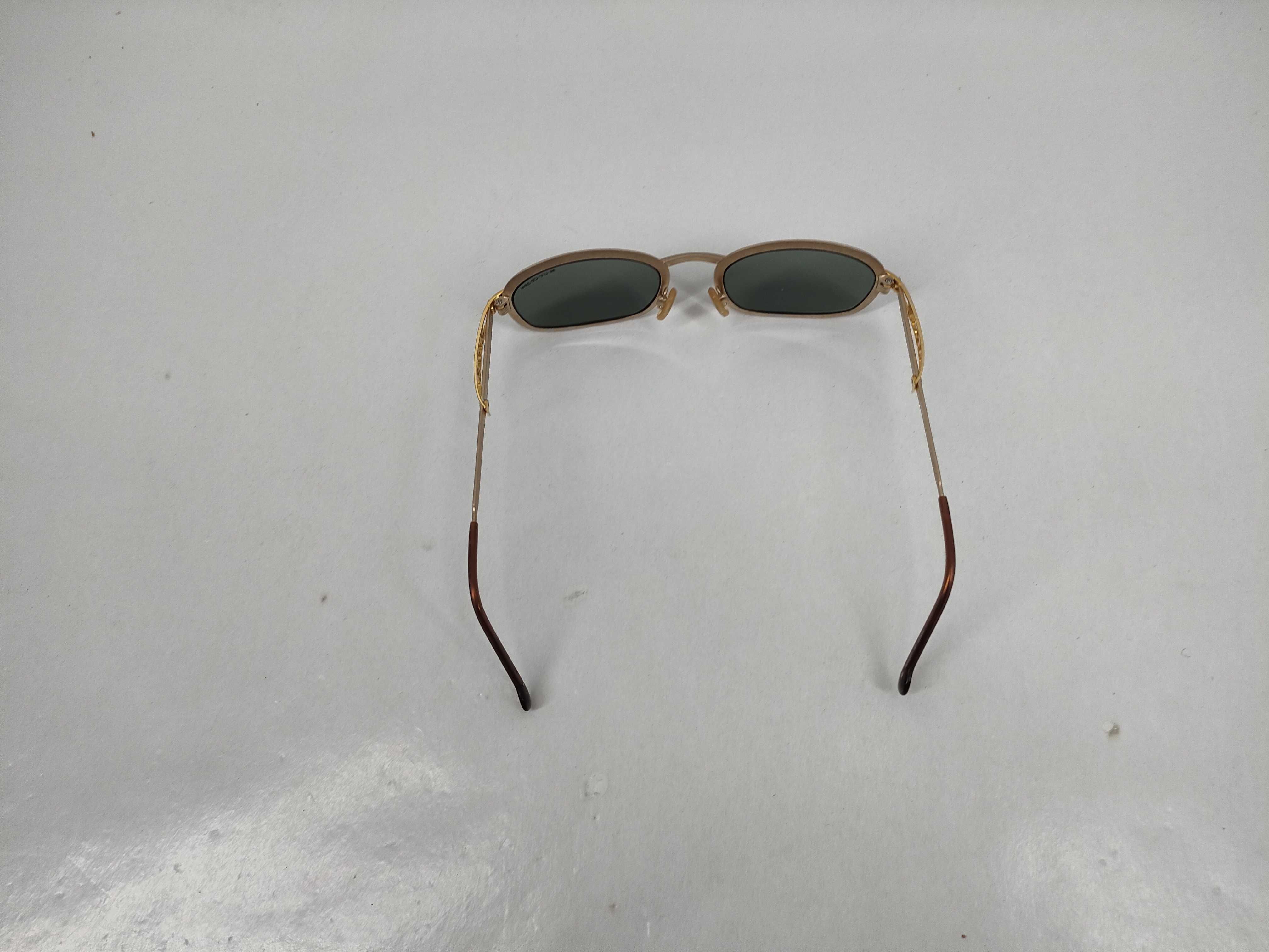 Vintage MCM Gold-Tone Oval Sunglasses Model 712