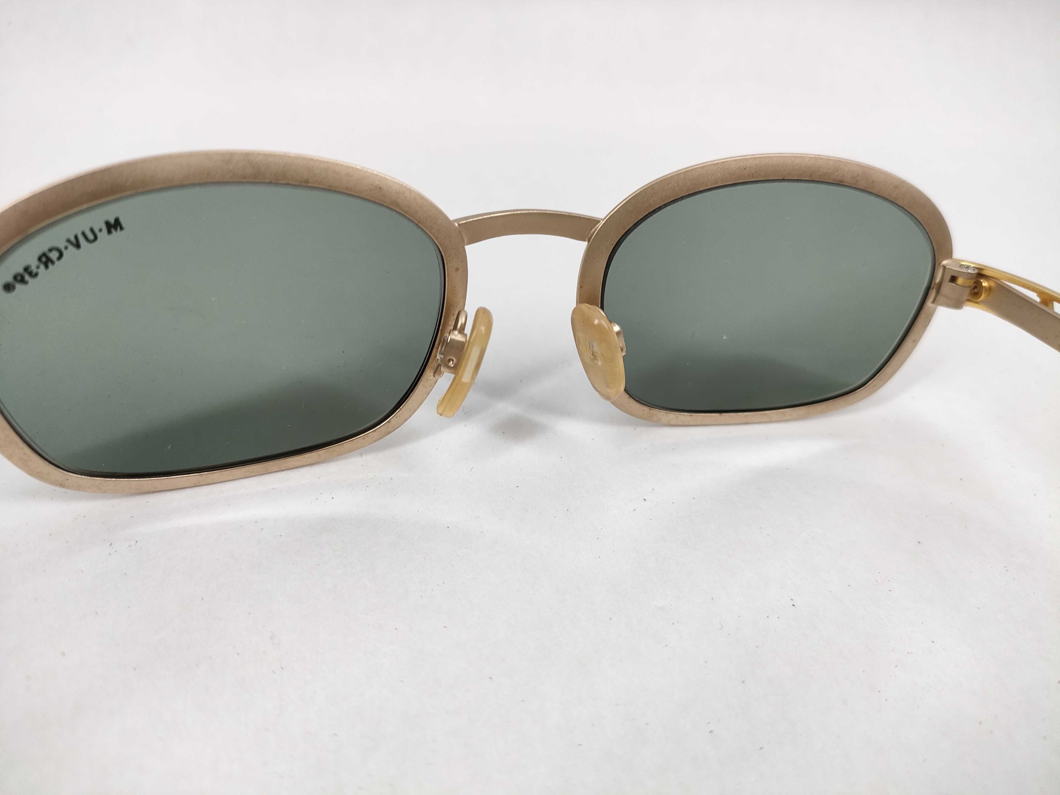 Vintage MCM Gold-Tone Oval Sunglasses Model 712