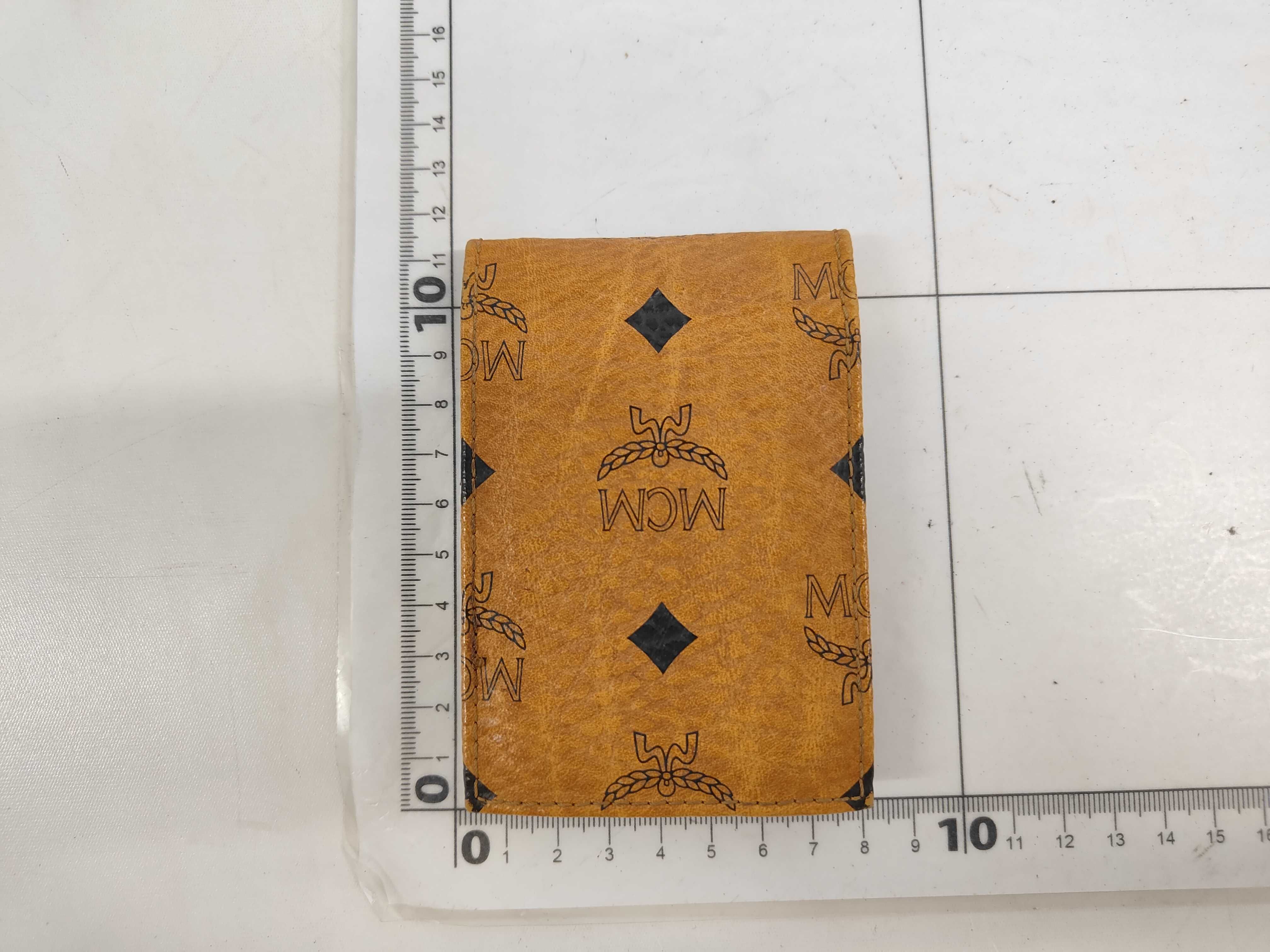 Vintage MCM Cognac Visetos Monogram Leather Belt Pouch