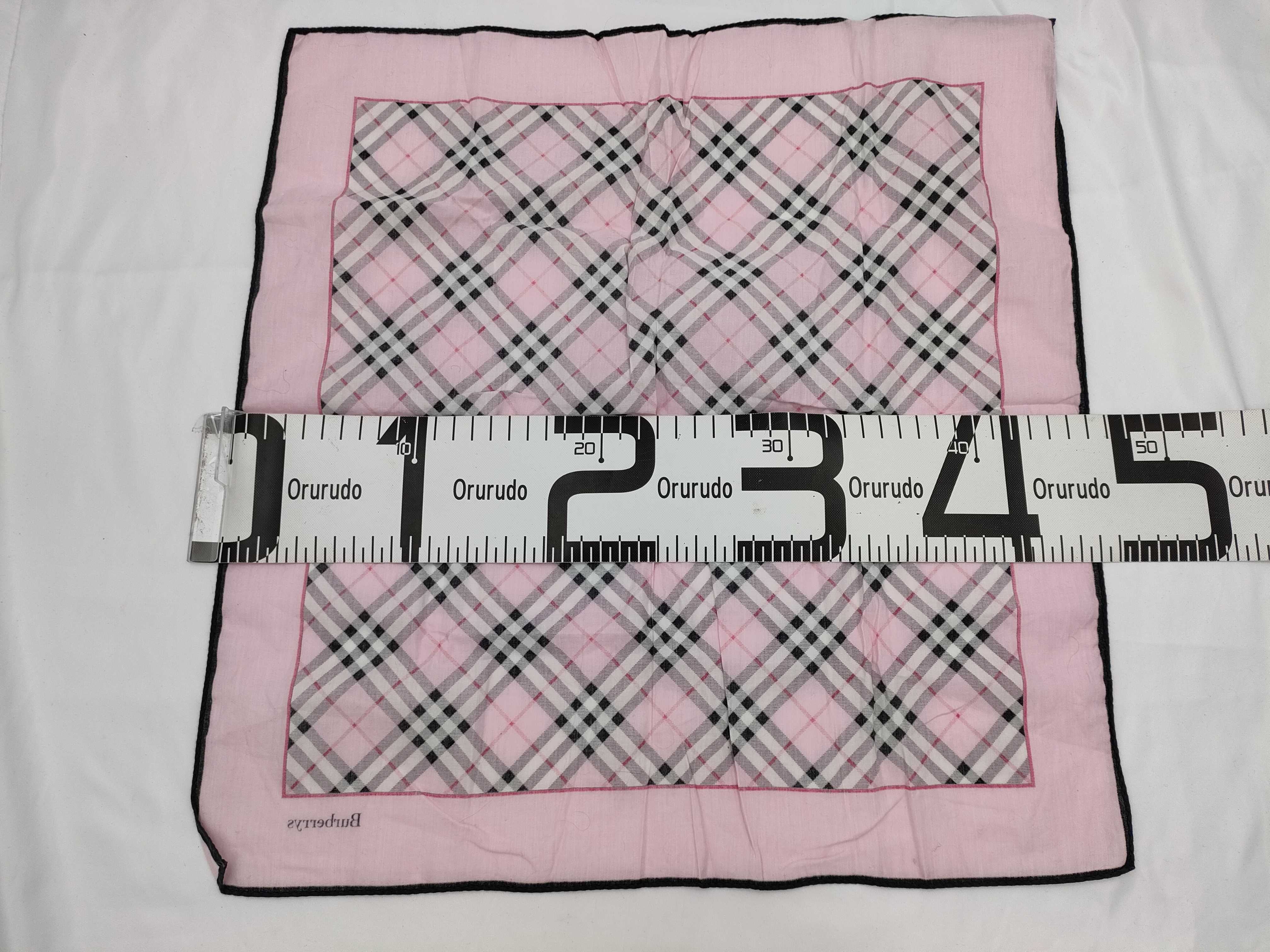 Vintage Burberrys Pink Nova Check Handkerchief